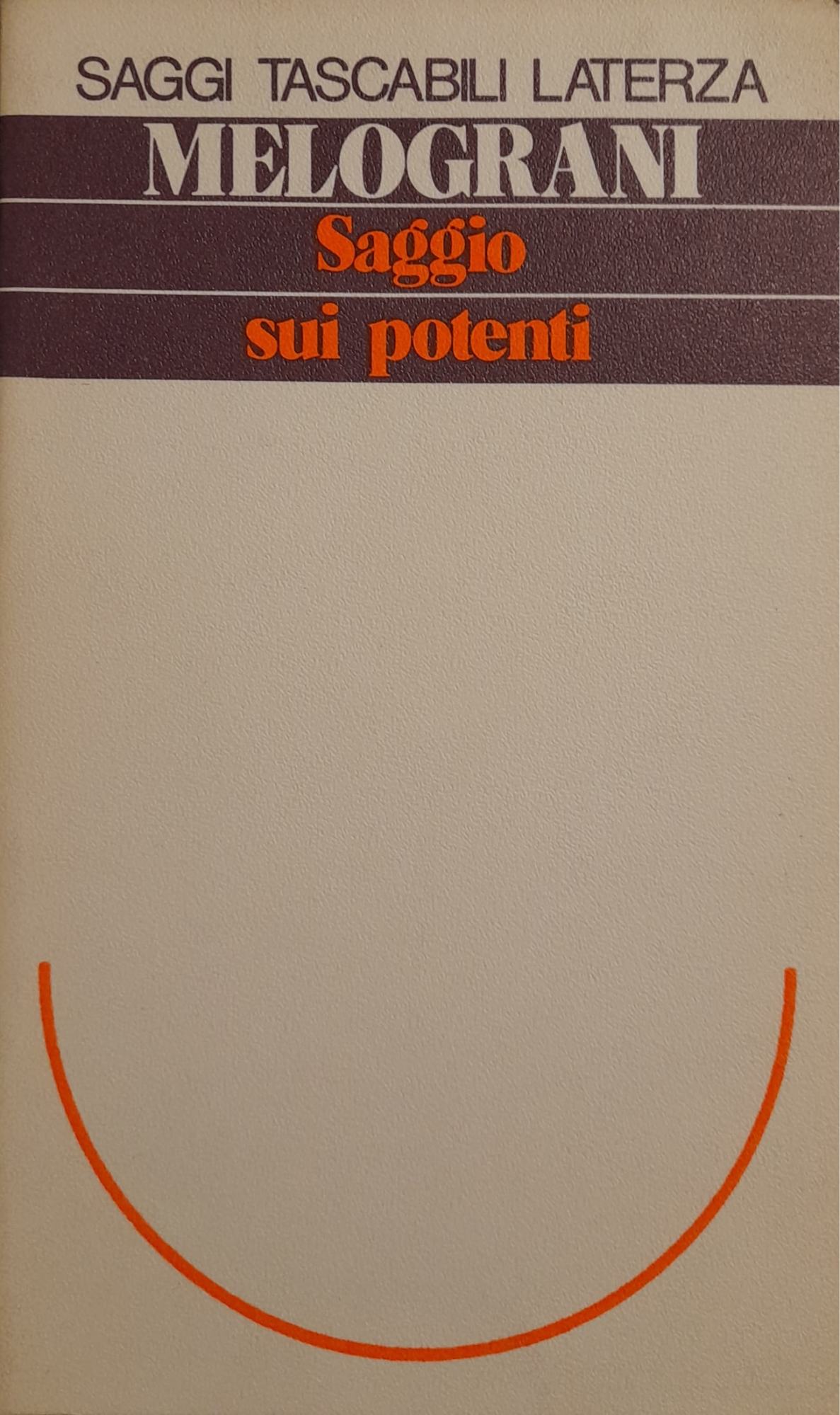 Saggio sui potenti - copertina