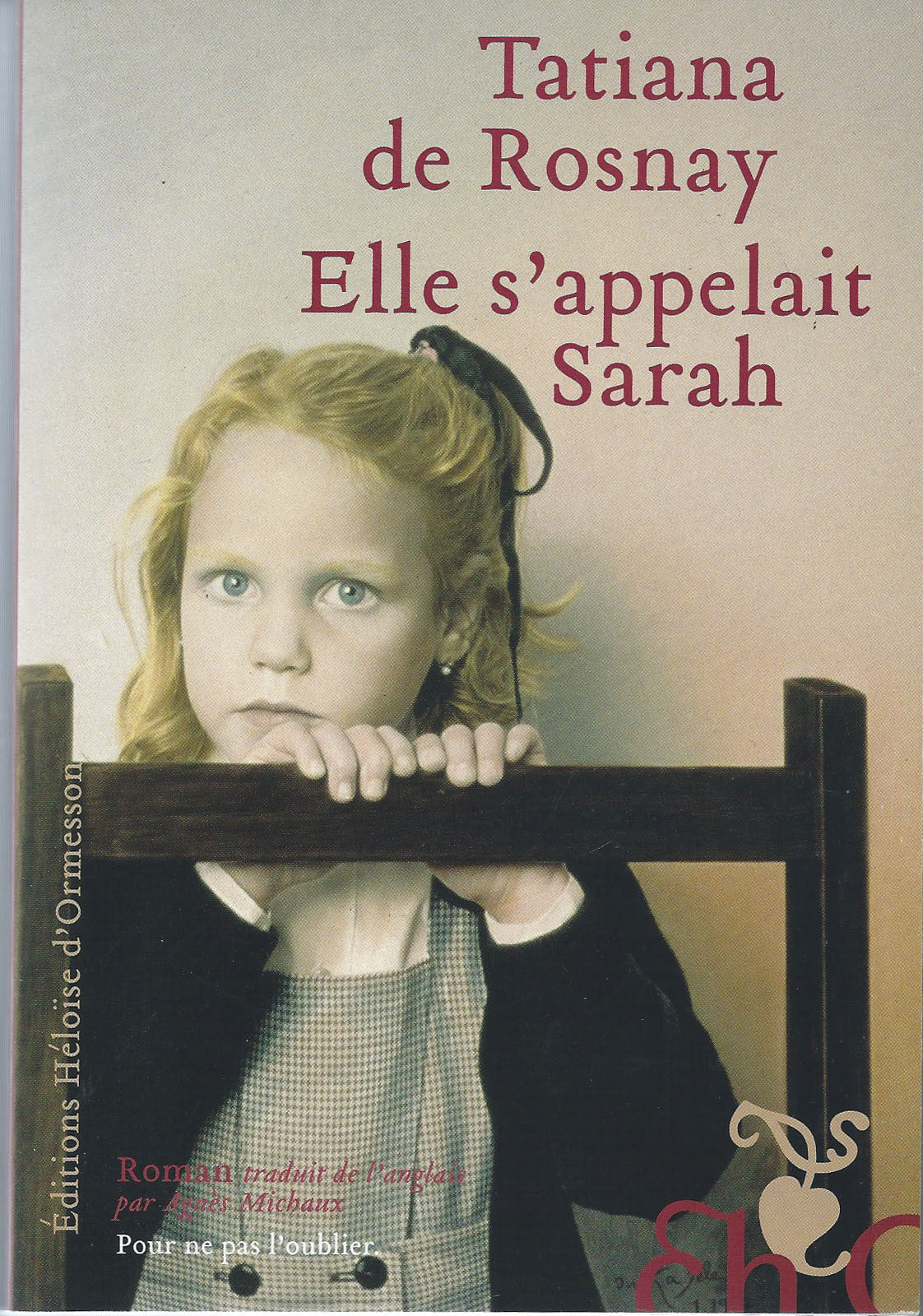 Elle s'appelait Sarah - copertina