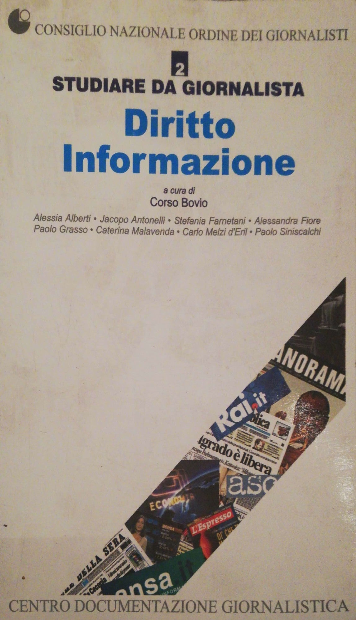Studiare da giornalista Vol.II. Diritto informazione. - copertina