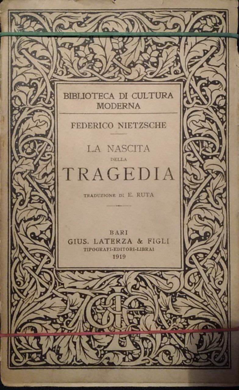 La nascita della tragedia - copertina