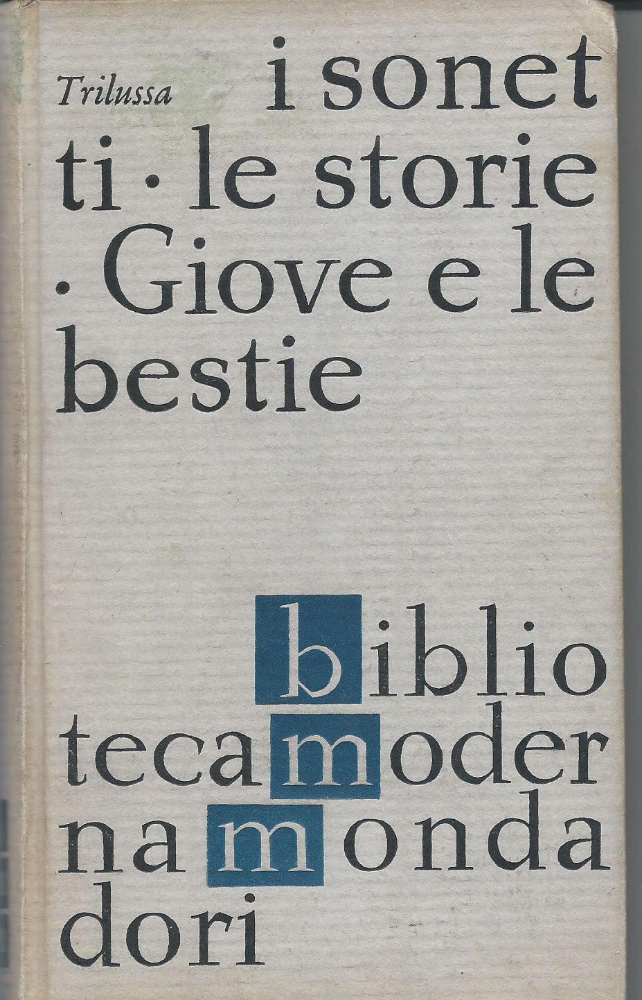 I sonetti - Le storie - Giove e le bestie - copertina