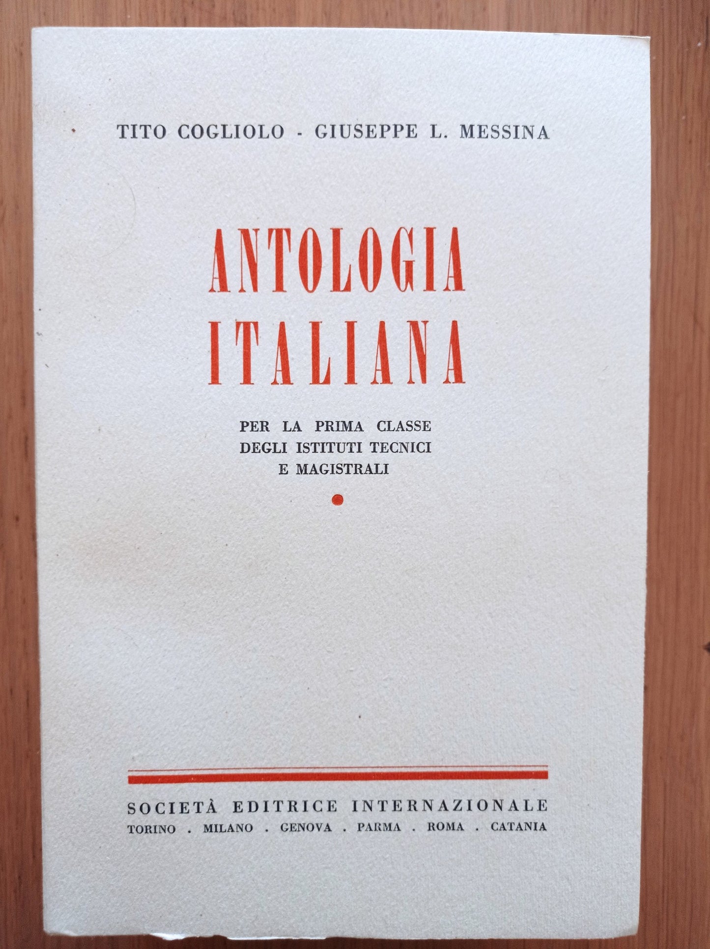 Antologia italiana (due copie) - copertina