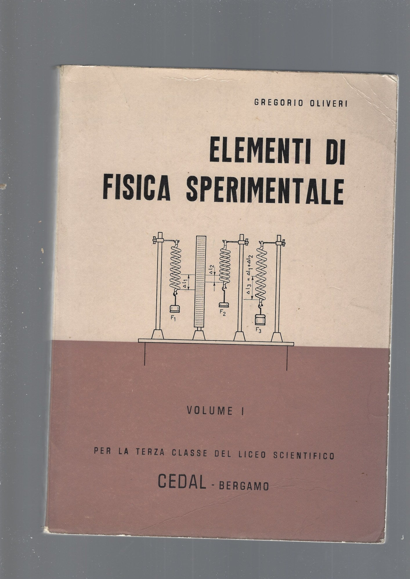 ELEMENTI DI FISICA SPERIMENTALE, vol I - copertina