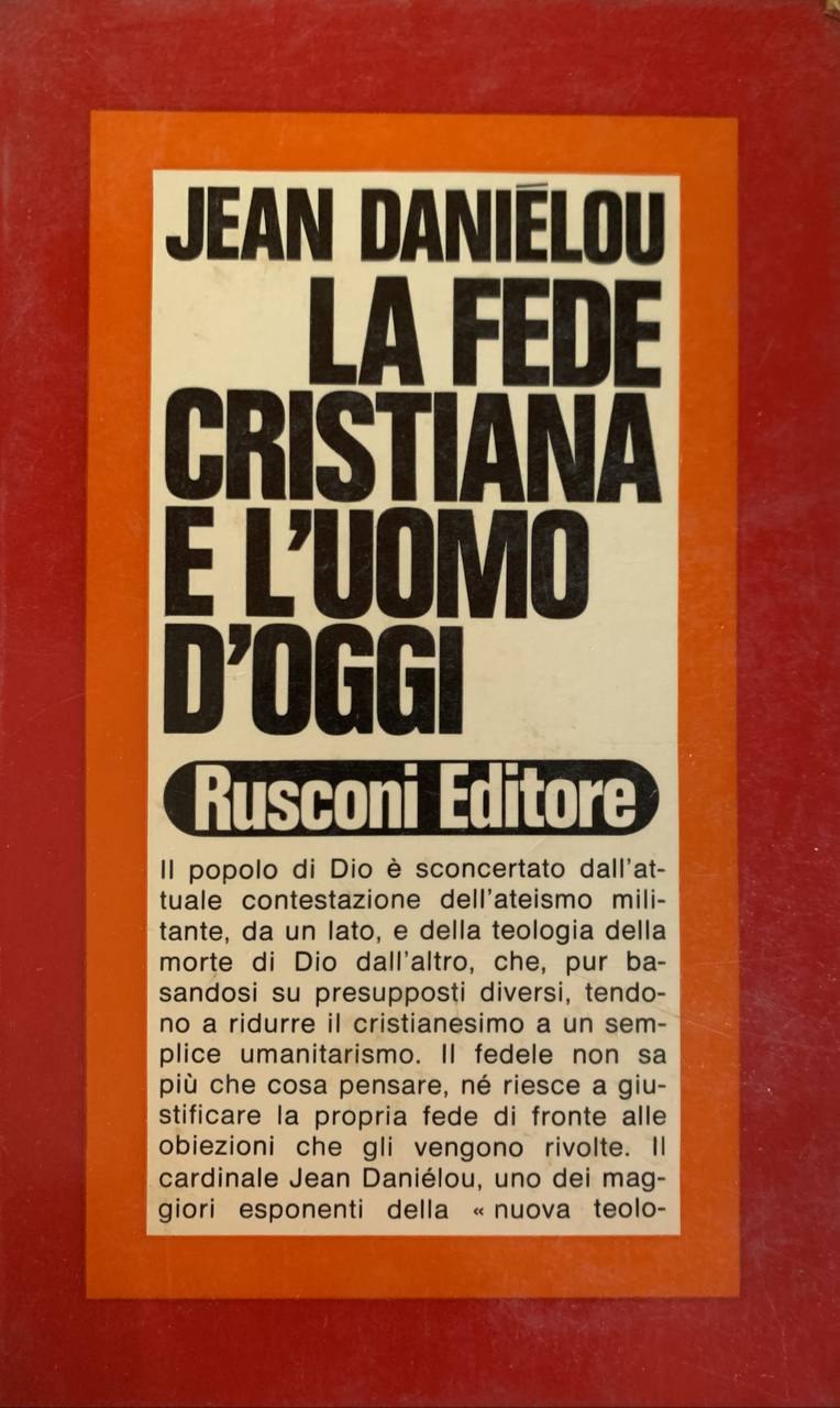 La fede cristiana e l'uomo d'oggi - copertina