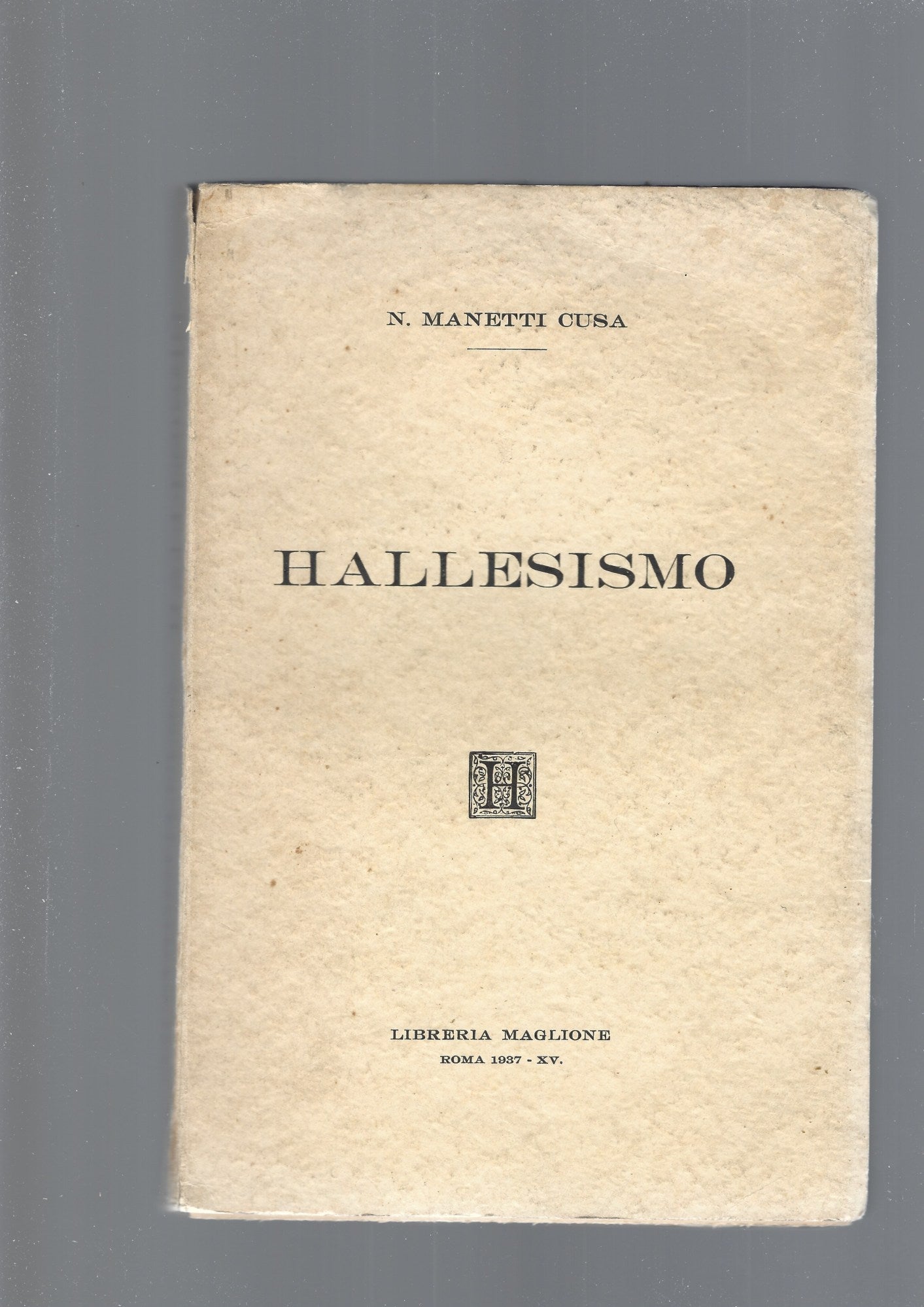HALLESISMO - copertina