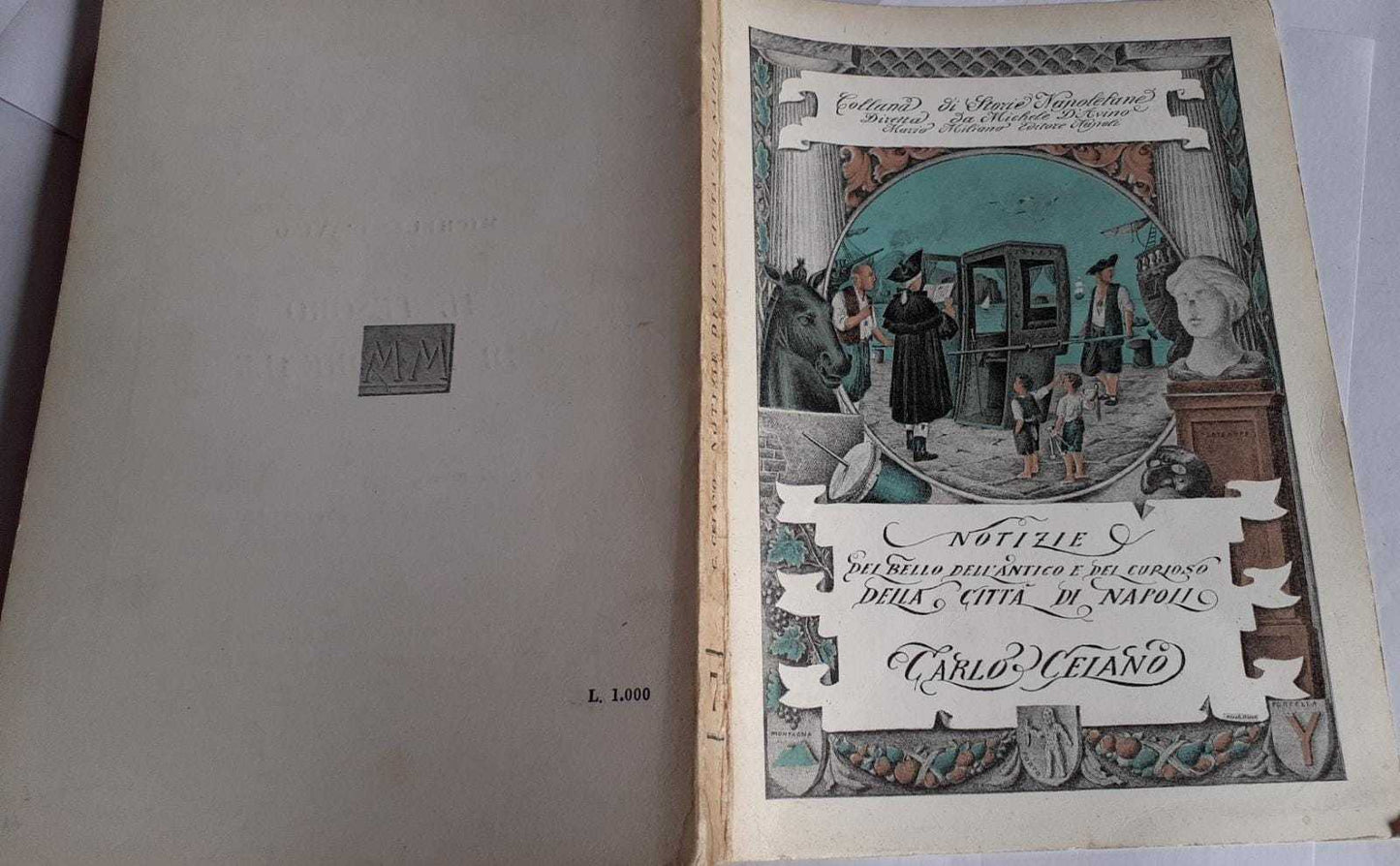 Notizie del bello dell'antico e del curioso della citta' di Napoli . Volume II - copertina