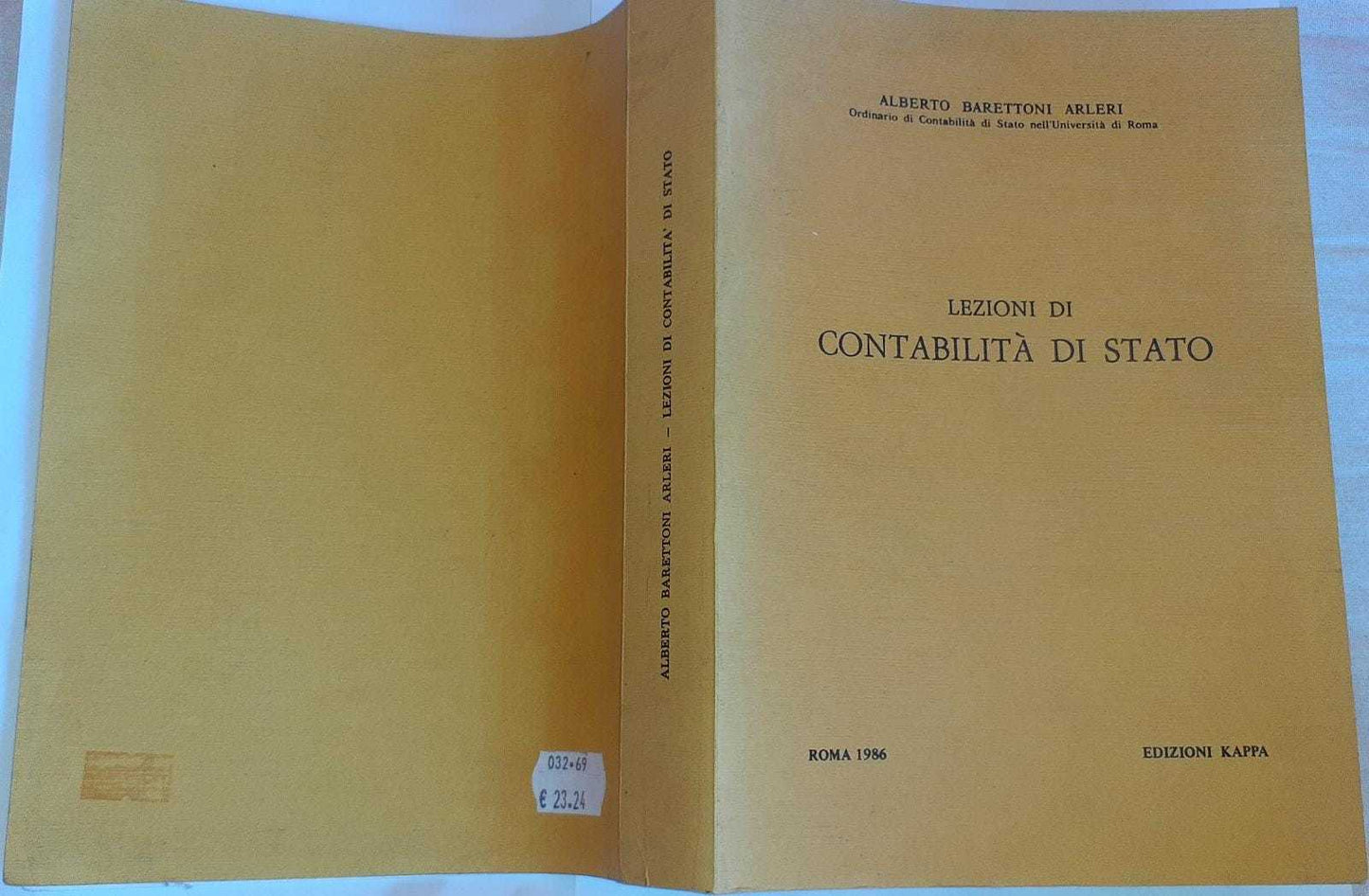 Lezioni di contabilita' di stato (anni acc. 1982/83-1984/85) - copertina