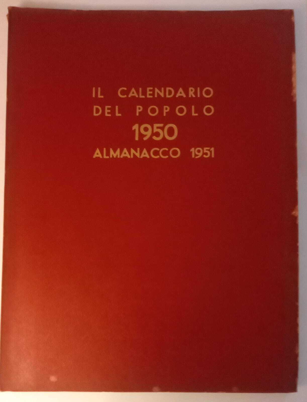 Il calendario de Popolo 1950 Almanacco 1951 - copertina