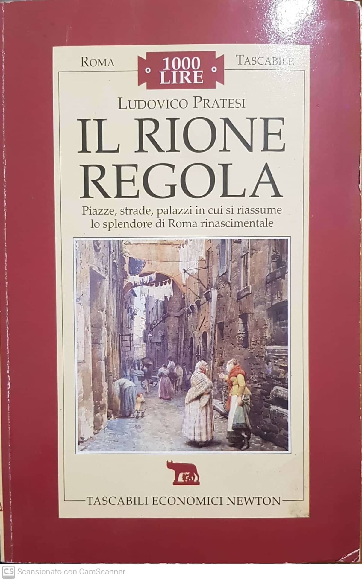 Il rione Regola - copertina