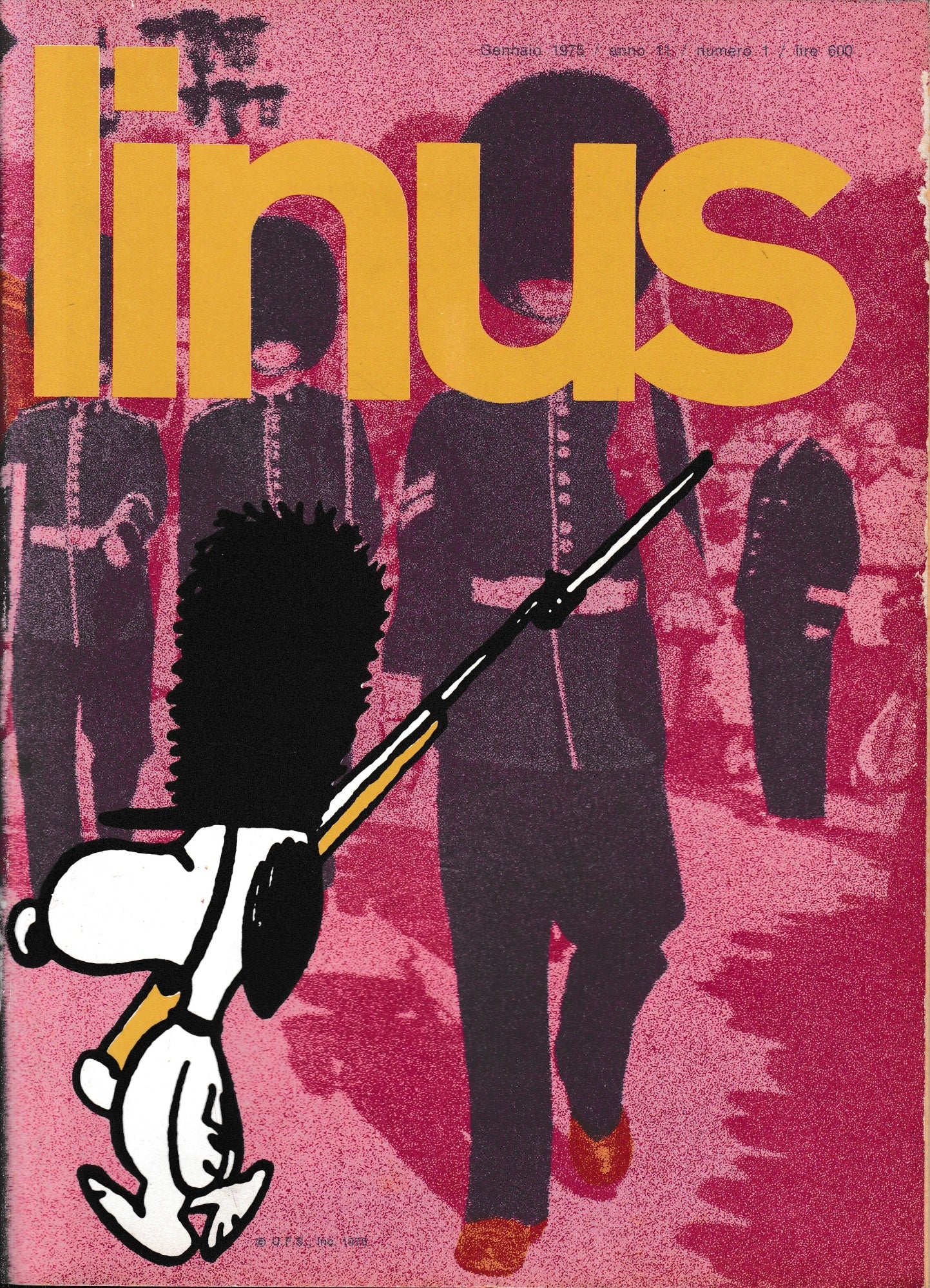 Linus. Gennaio 1975 / anno 11 / n. 1 - copertina