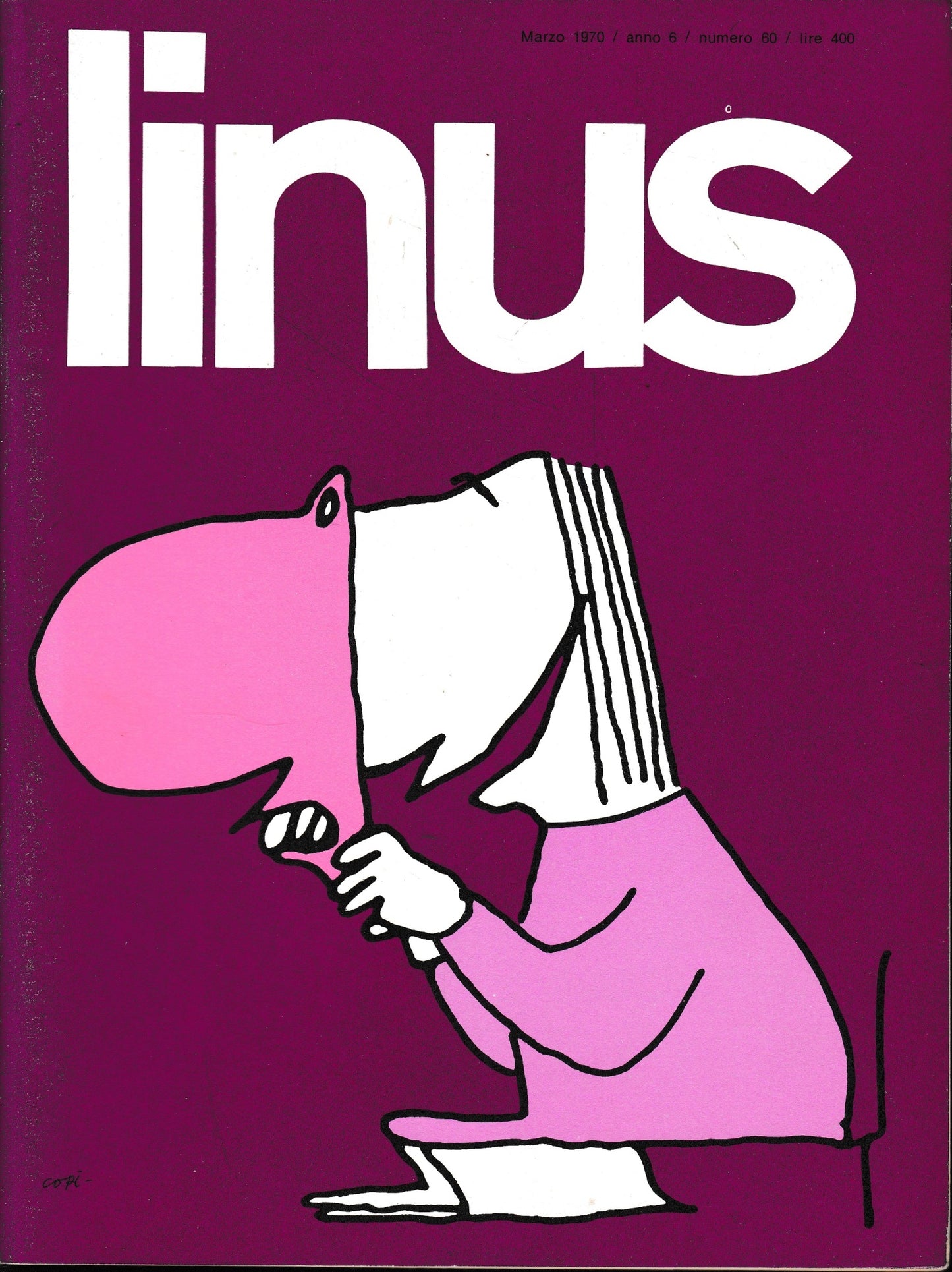 Linus. Marzo 1970 / anno 6 / n. 60 - copertina