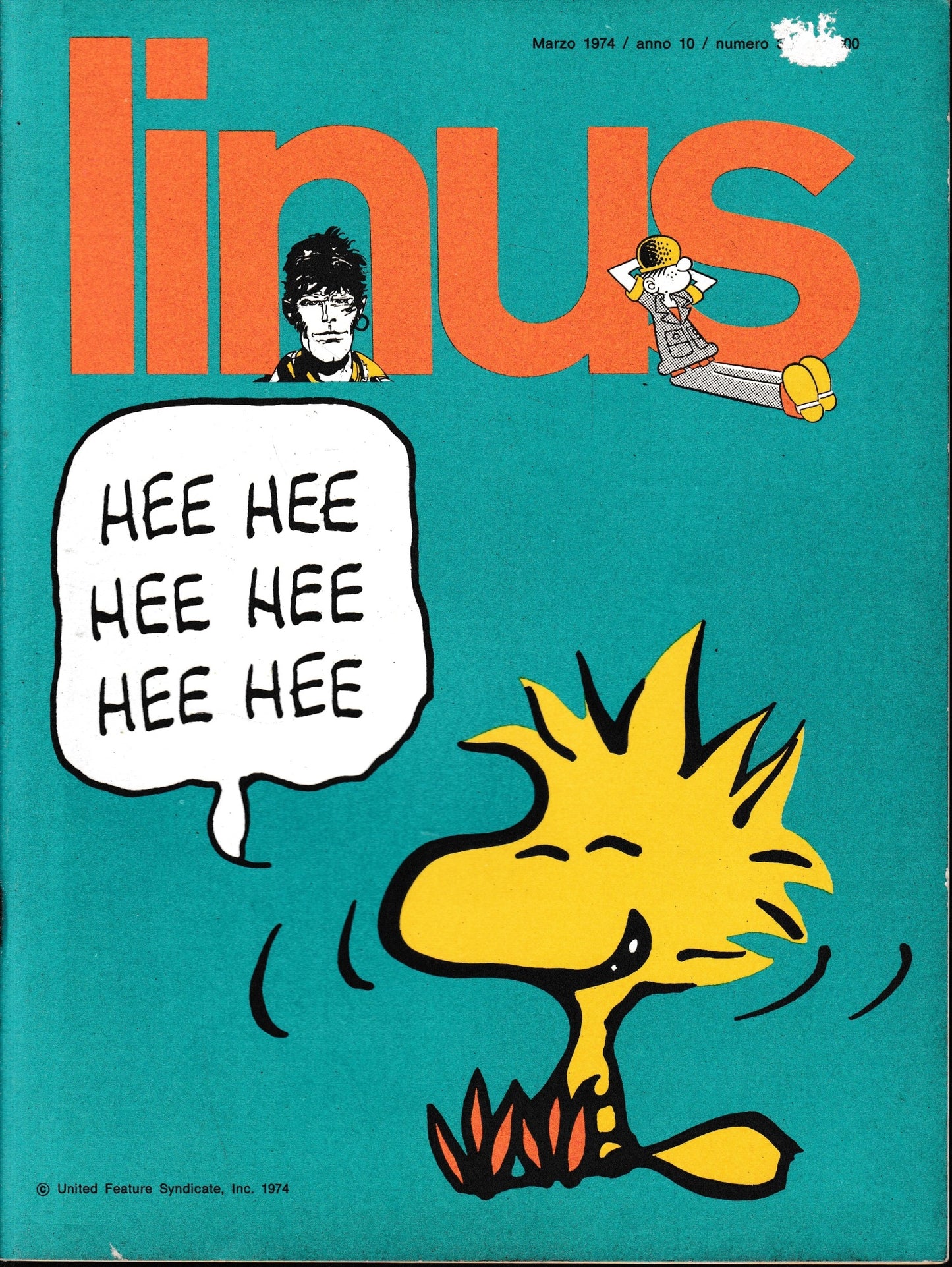 Linus. Marzo 1974 / anno 10 / n. 3 - copertina