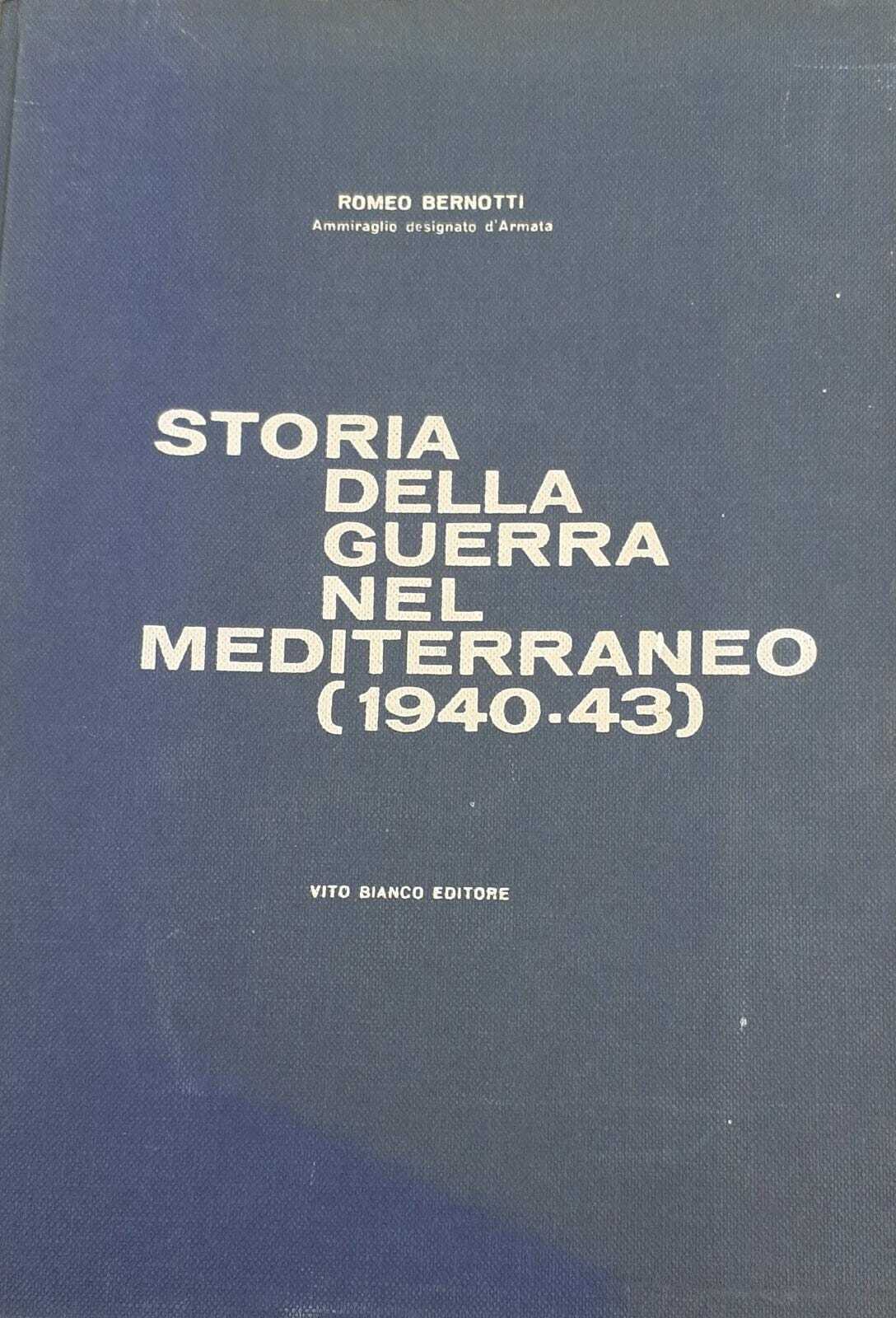 Storia della guerra nel mediterraneo (1940-43) - copertina