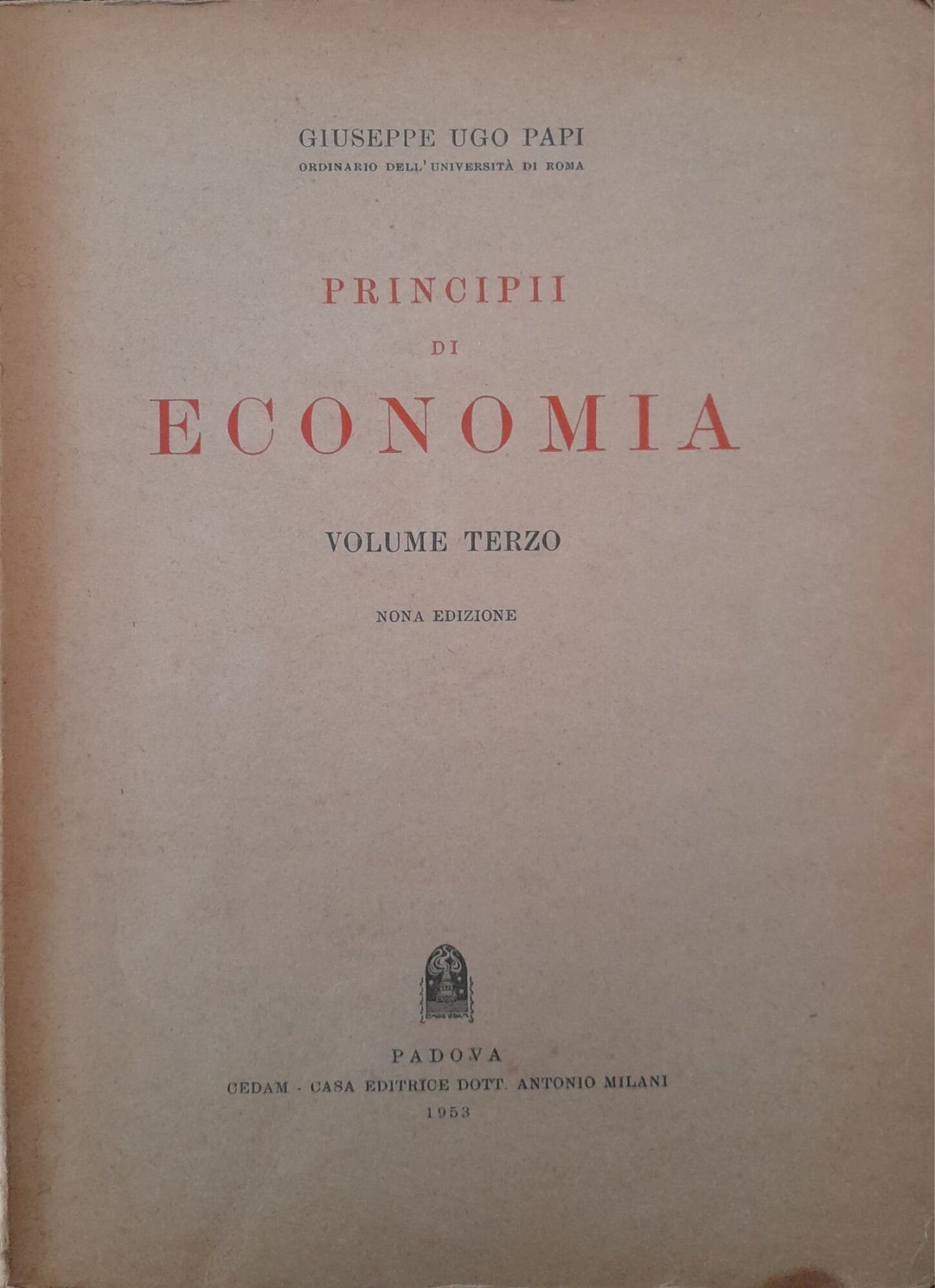 Principi di economia - copertina