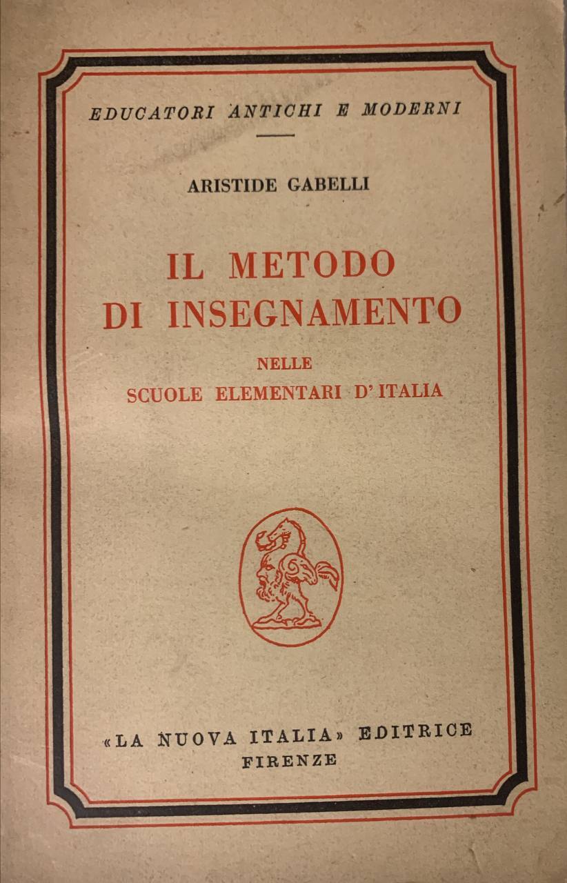 Il metodo di insegnamento nelle scuoel elementari d'Italia - copertina