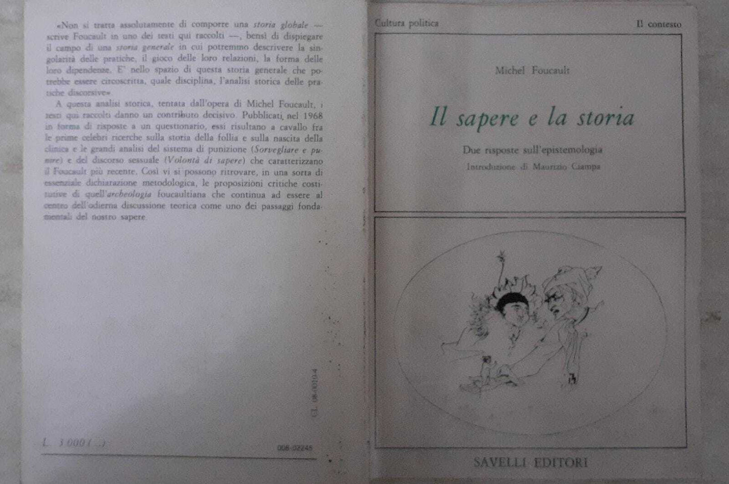 Il sapere e la storia. Due risposte sull'epistemologia - copertina