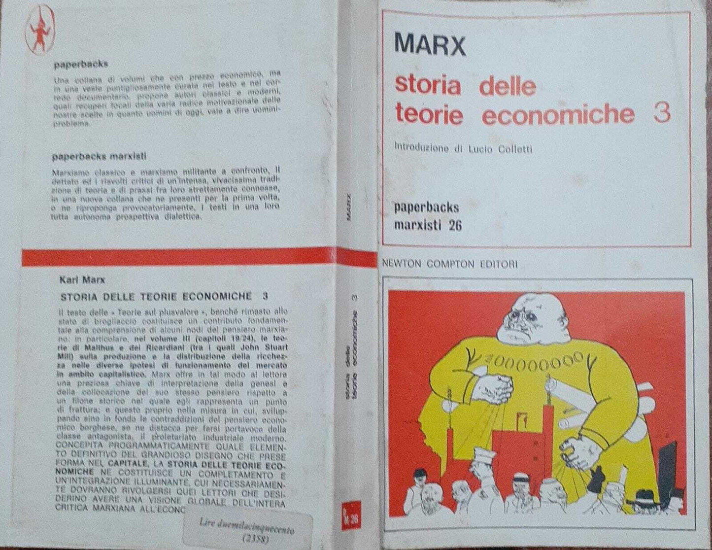 Storia delle teorie economiche. Volume terzo - copertina
