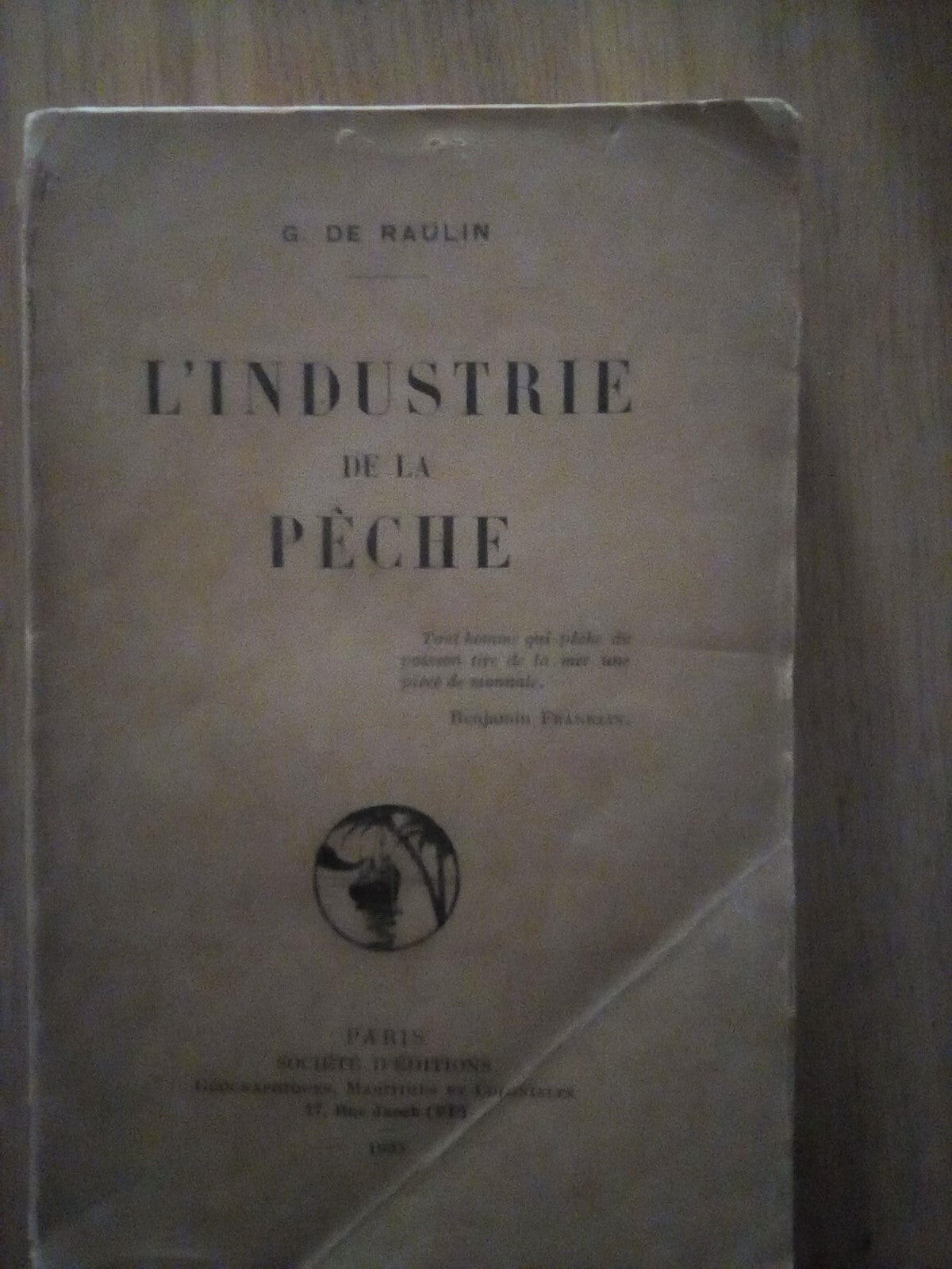 L' industrie de la peche - copertina