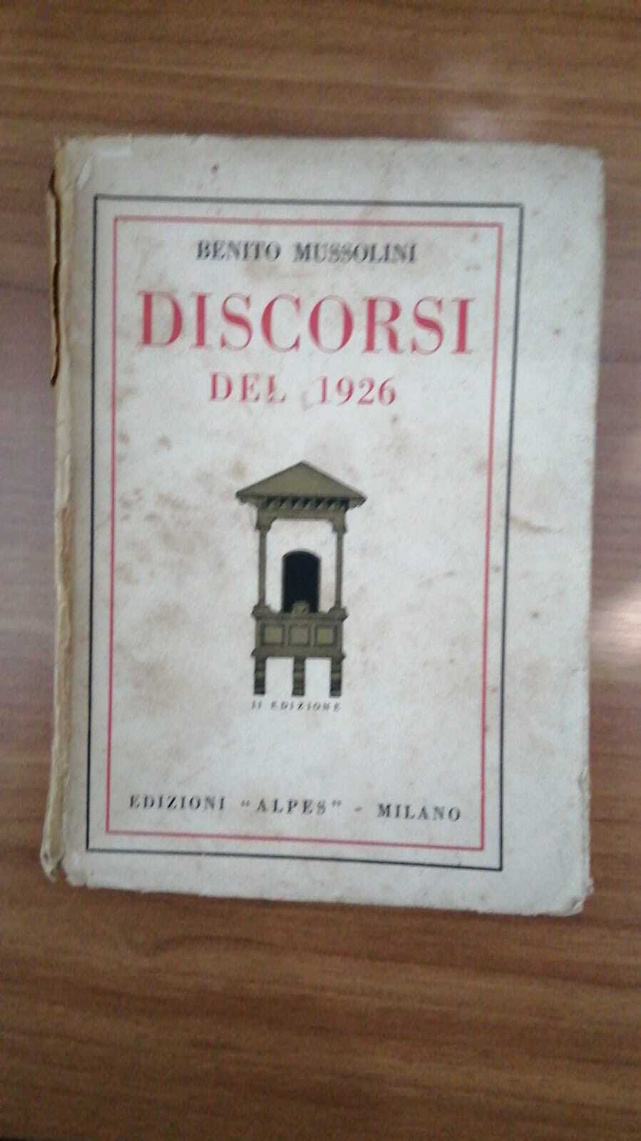 Discorsi del 1926 - copertina