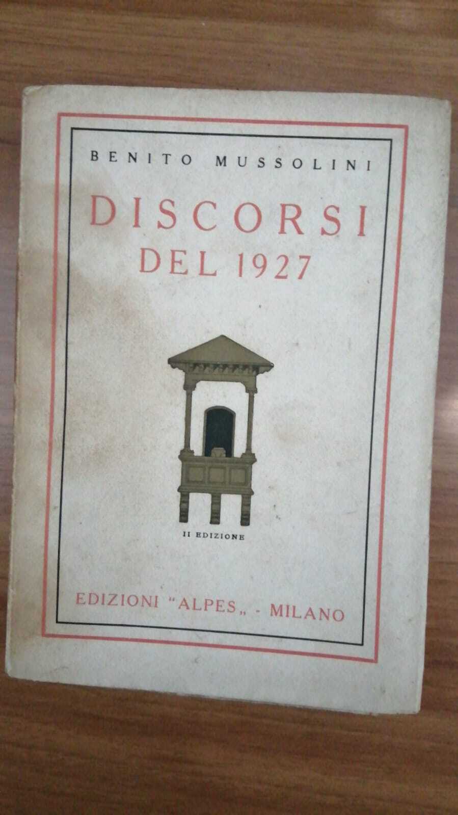 Discorsi del 1927 - copertina