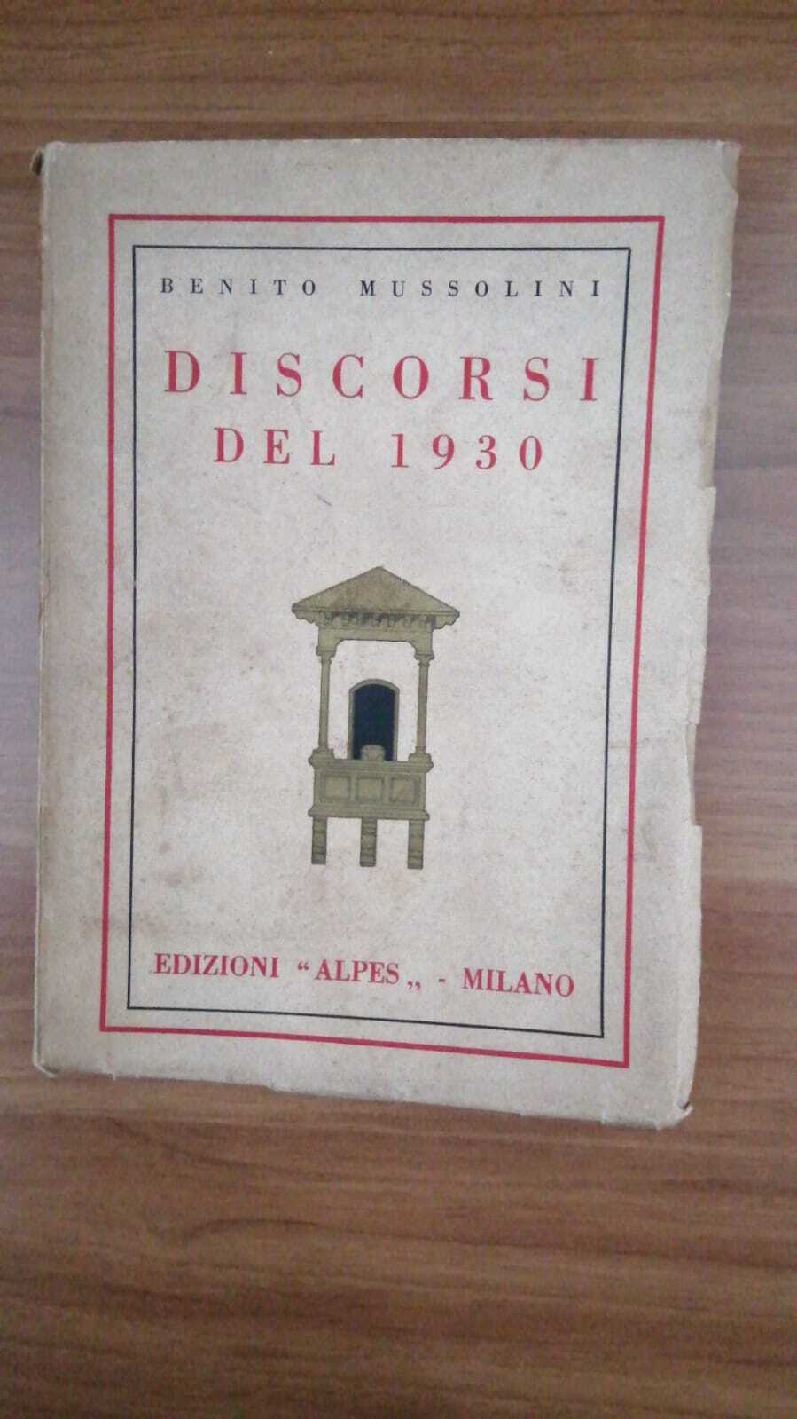 Discorsi del 1930 - copertina
