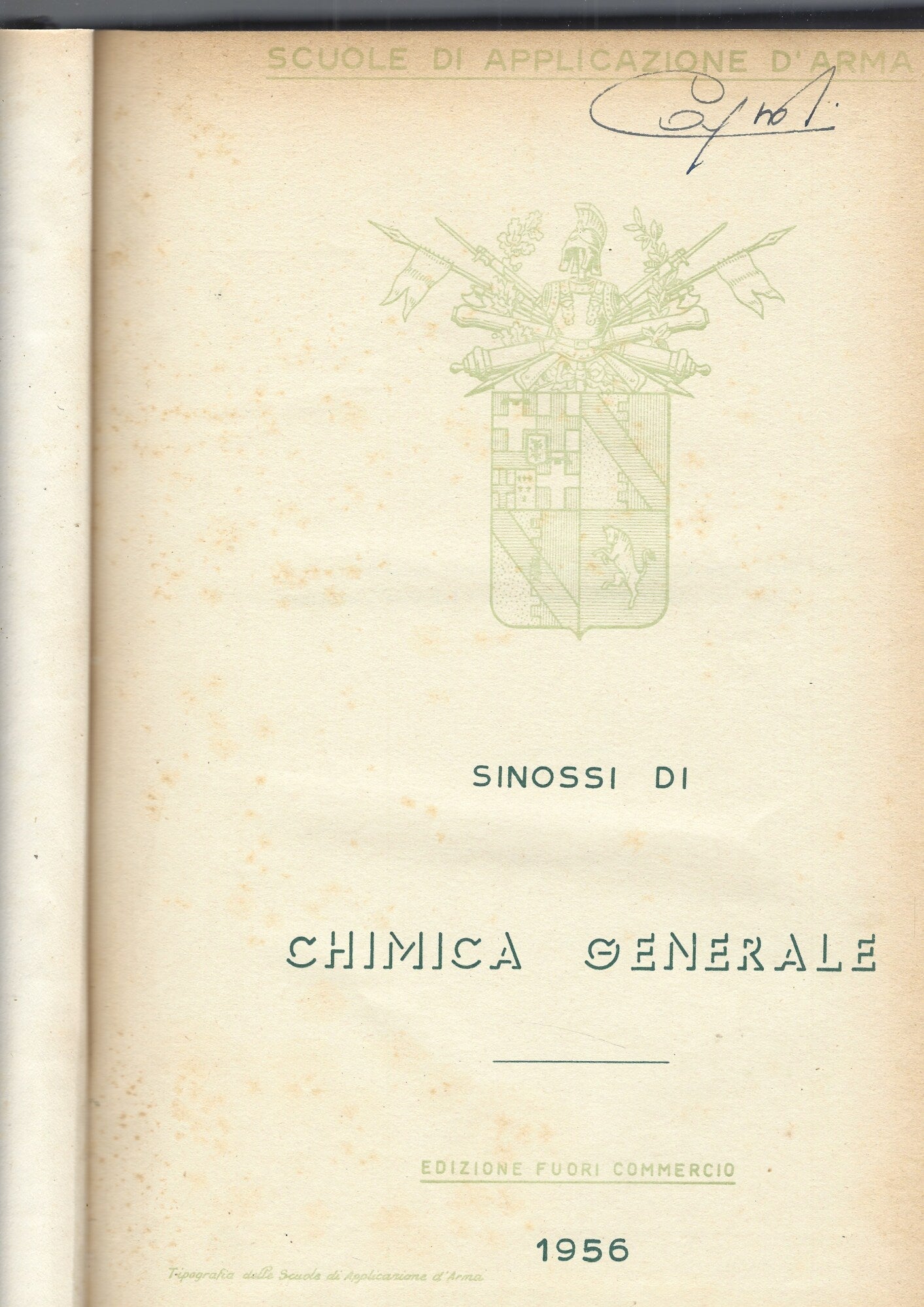 SINOSSI DI CHIMICA GENERALE - copertina