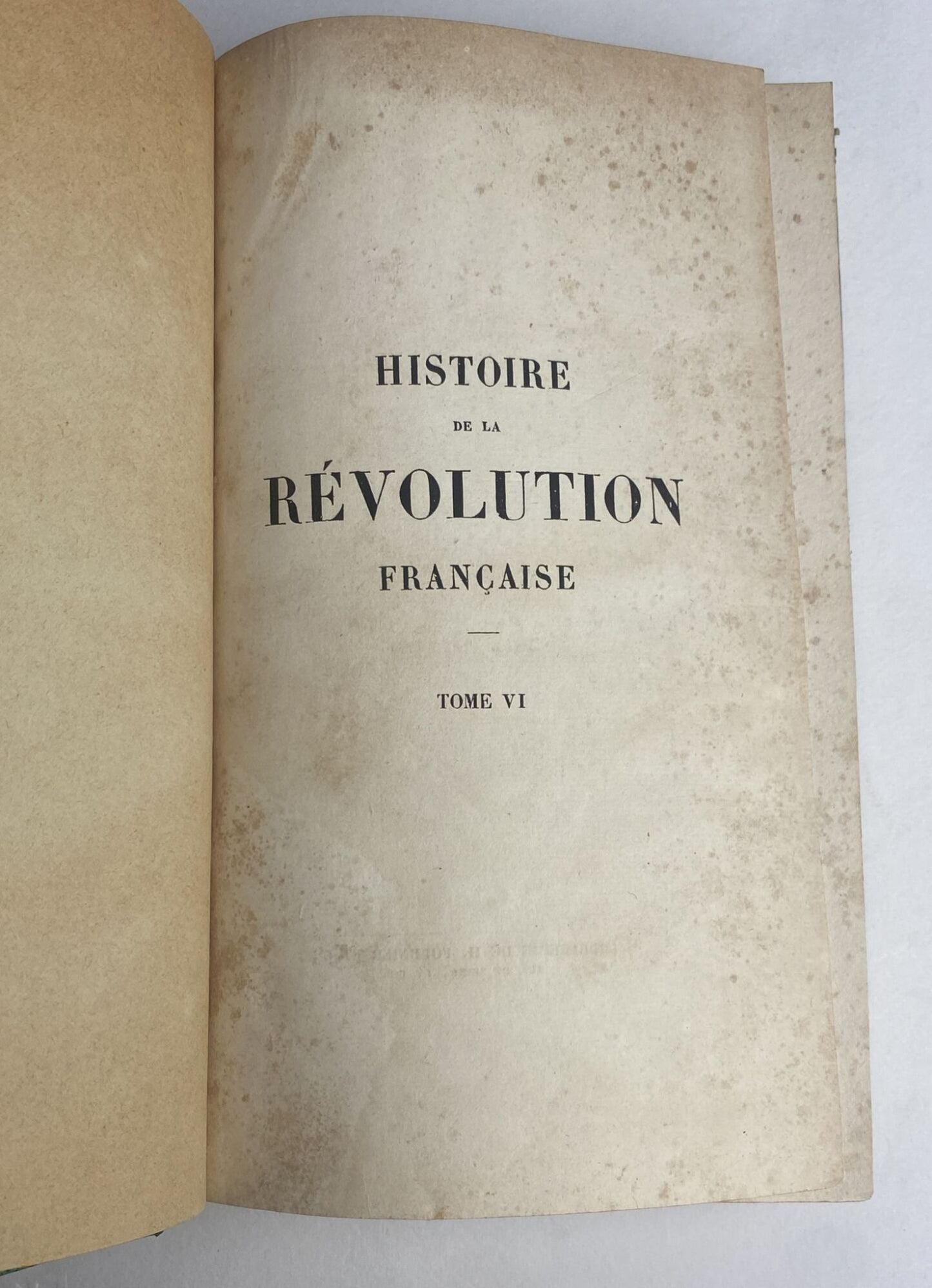 Histoire de la revolution francaise Vol. 6 e 7 - copertina