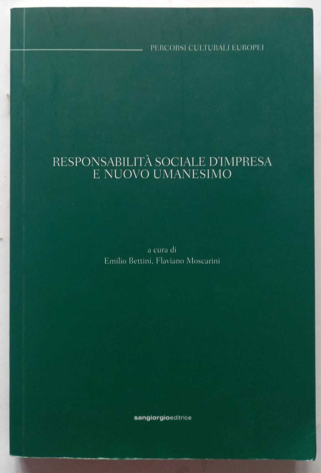 Responsabilità sociale d'Impresa e nuovo Umanesimo - copertina