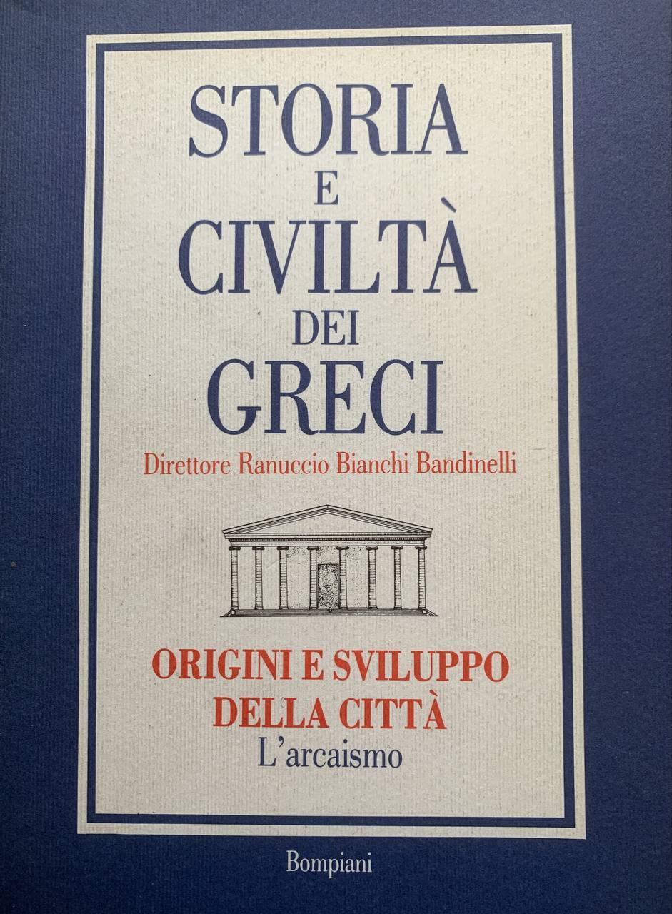 Origini e sviluppo della città: l'arcaismo - copertina