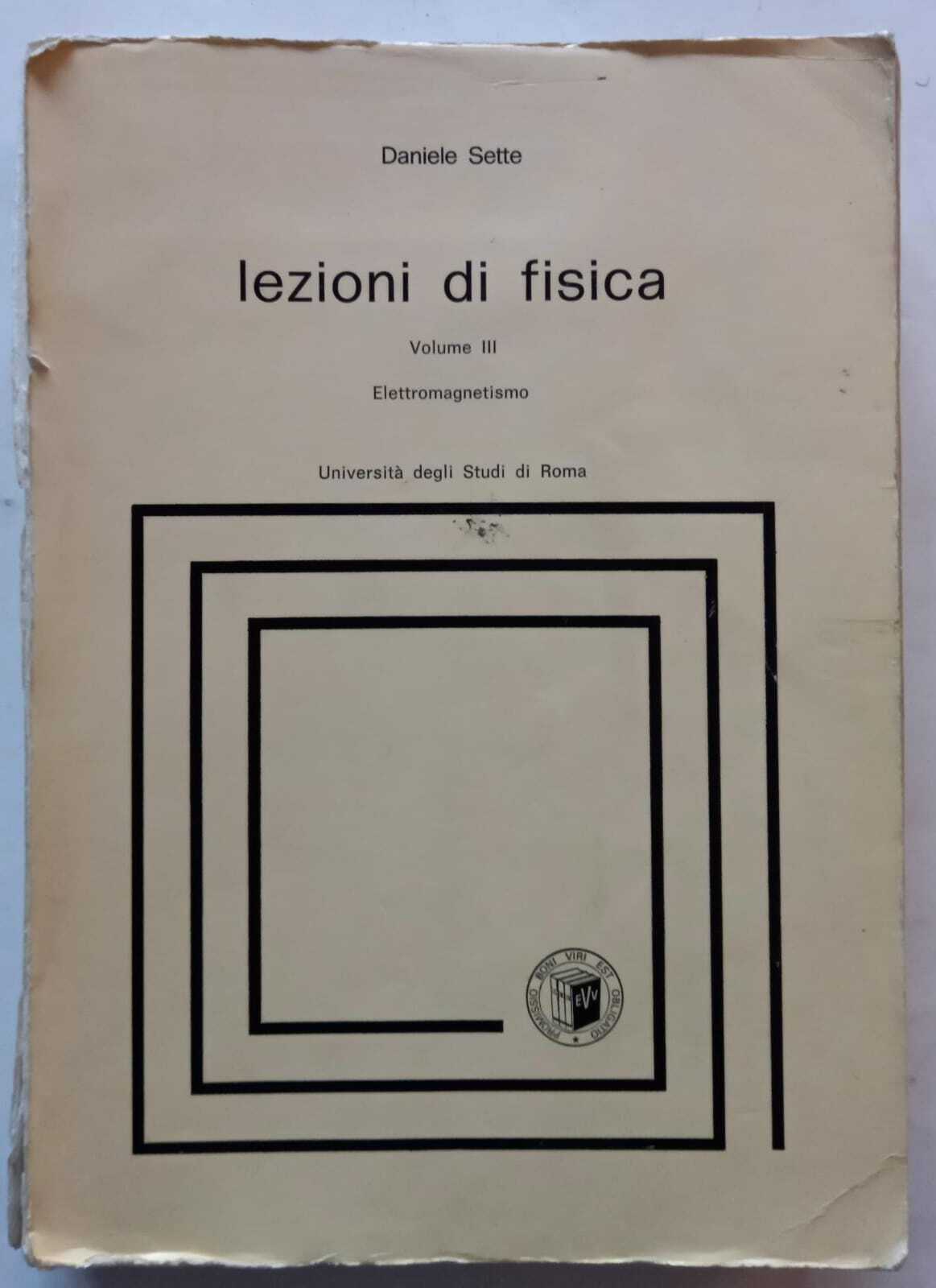 Lezioni di Fisica. Volume III. Elettromagnetismo. - copertina