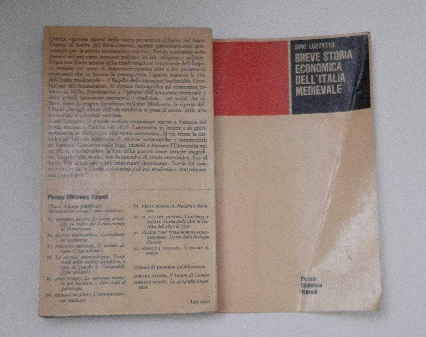 Breve storia economica dell'Italia medievale - copertina