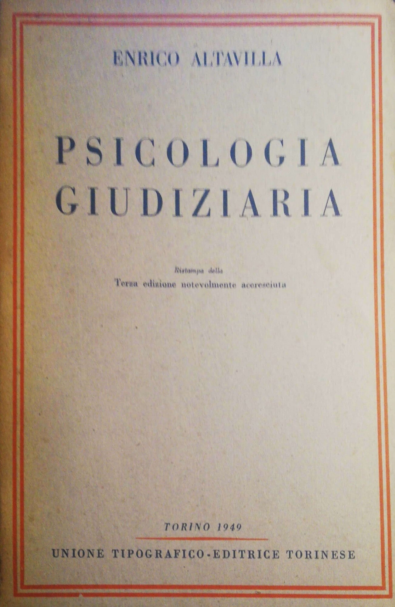 Psicologia giudiziaria - copertina