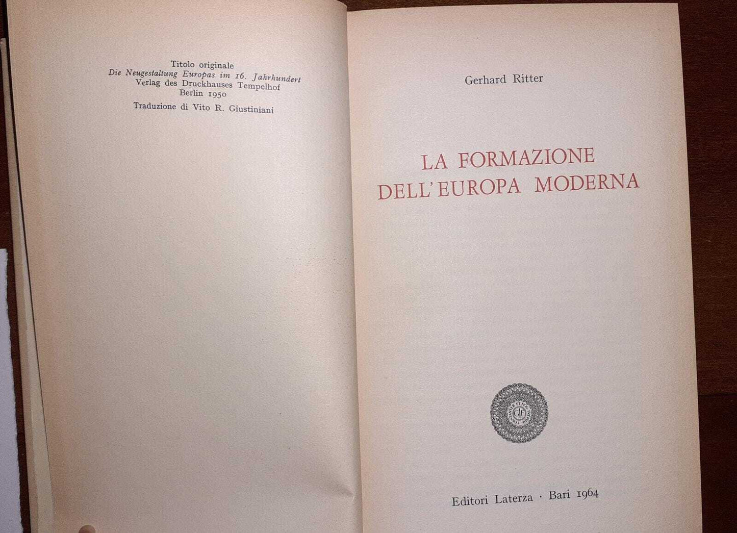 La formazione dell'Europa moderna - copertina