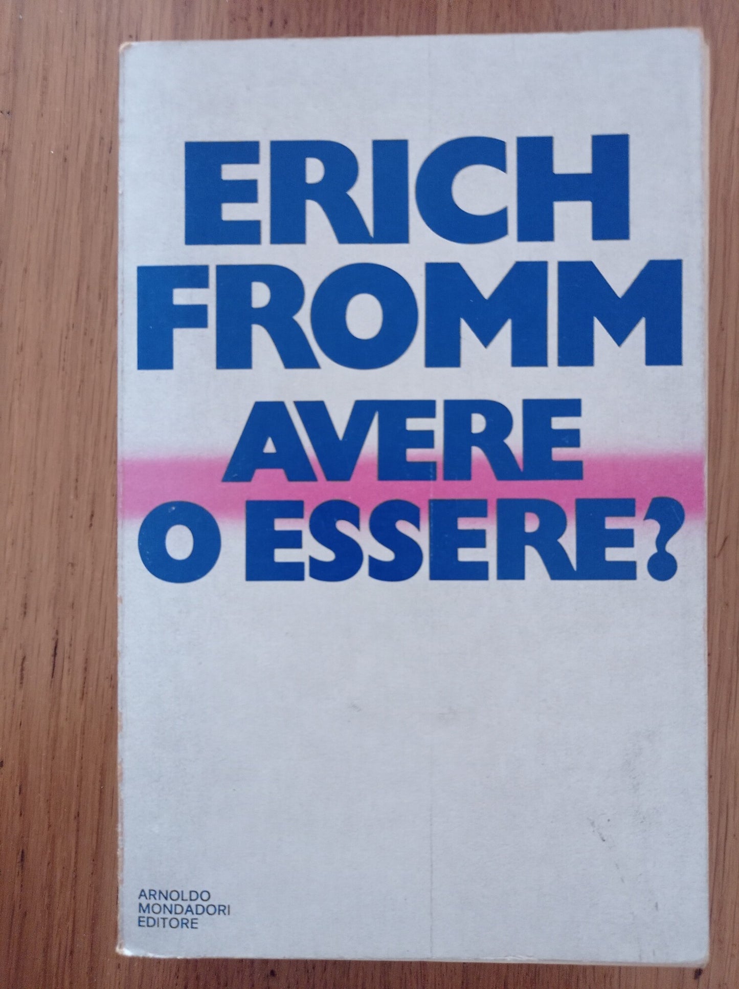Avere o essere? - copertina