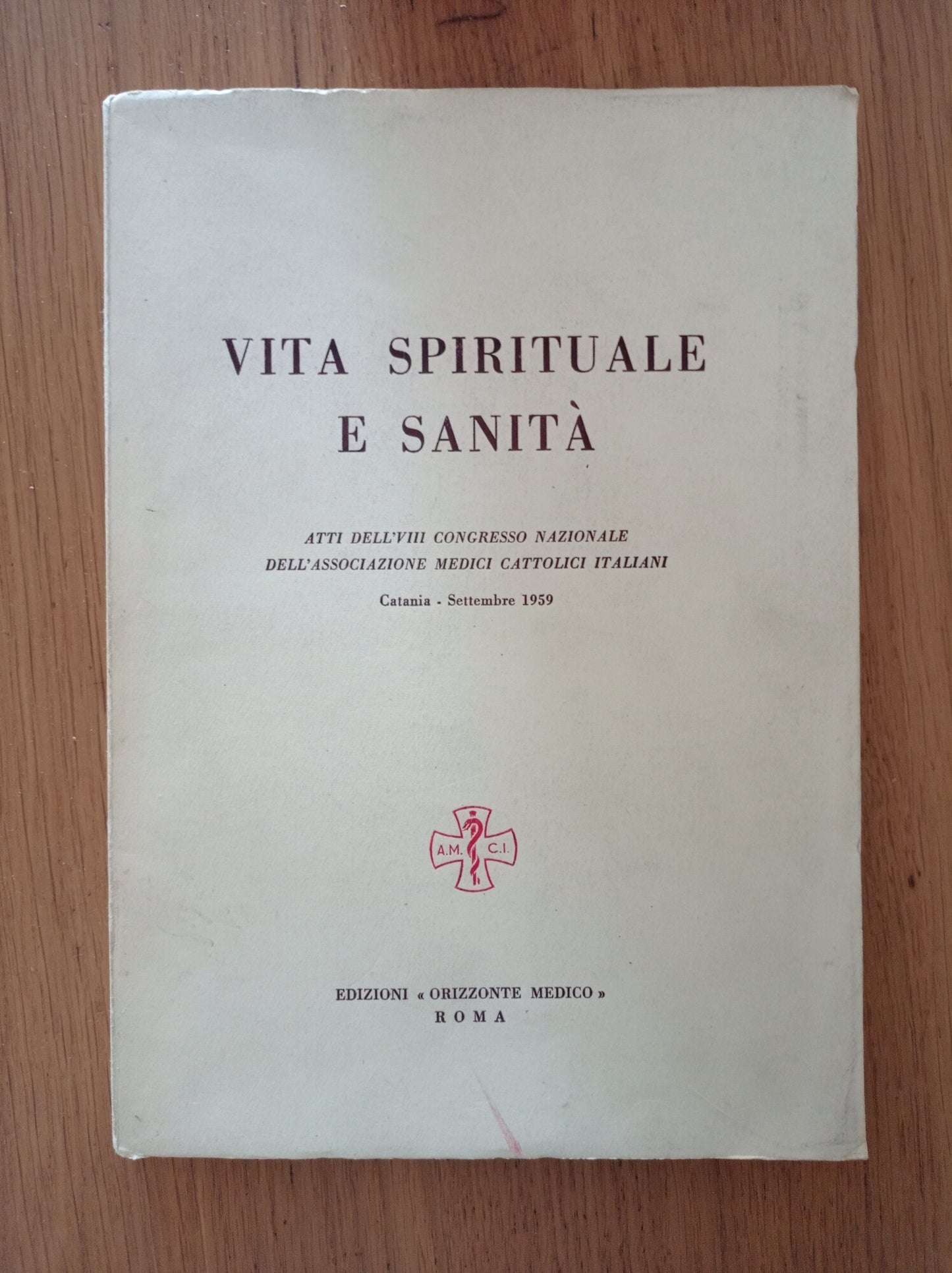 VITA SPIRITUALE E SANITA' - copertina