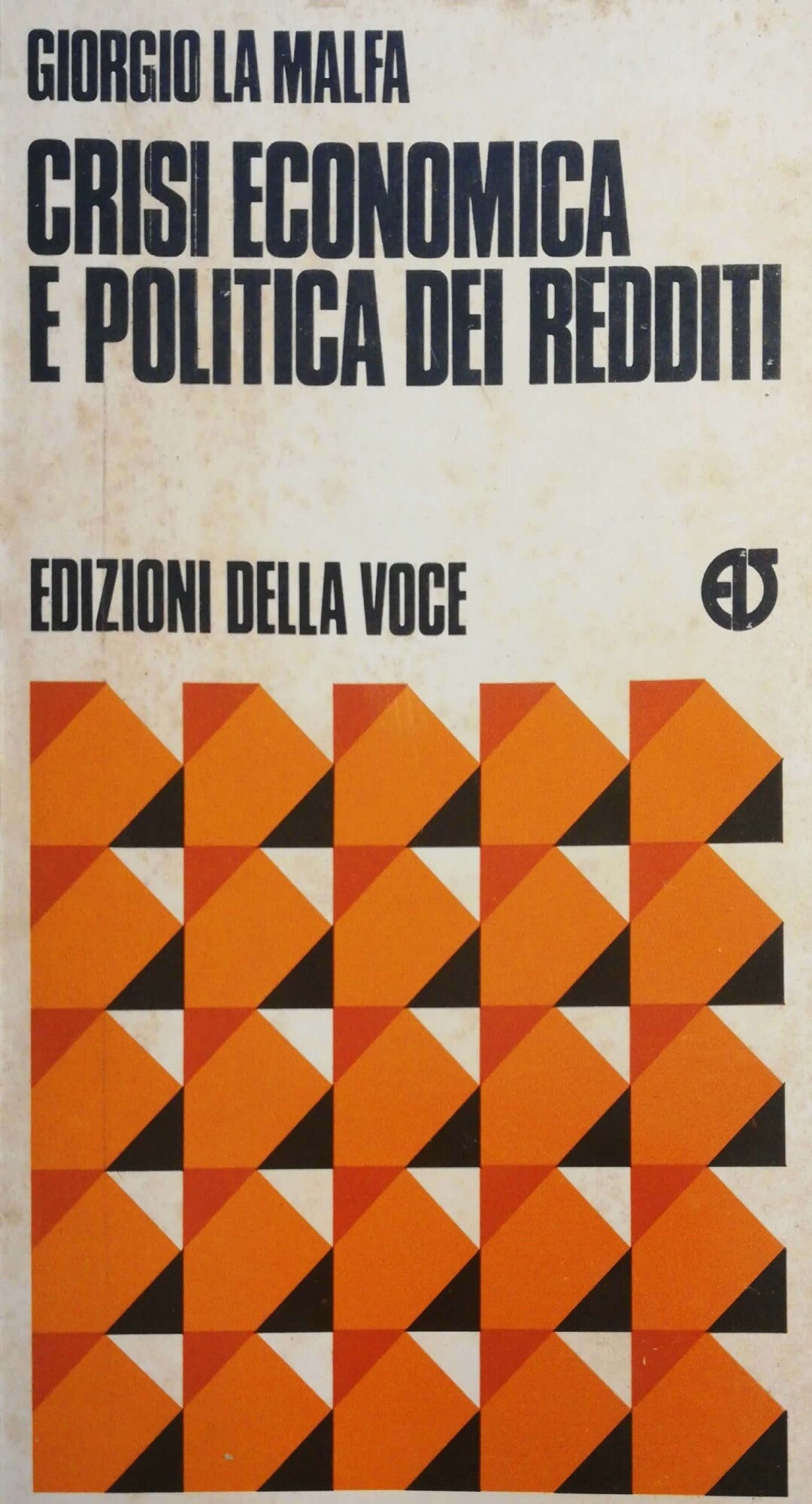 Crisi Economica e politica dei redditi - copertina