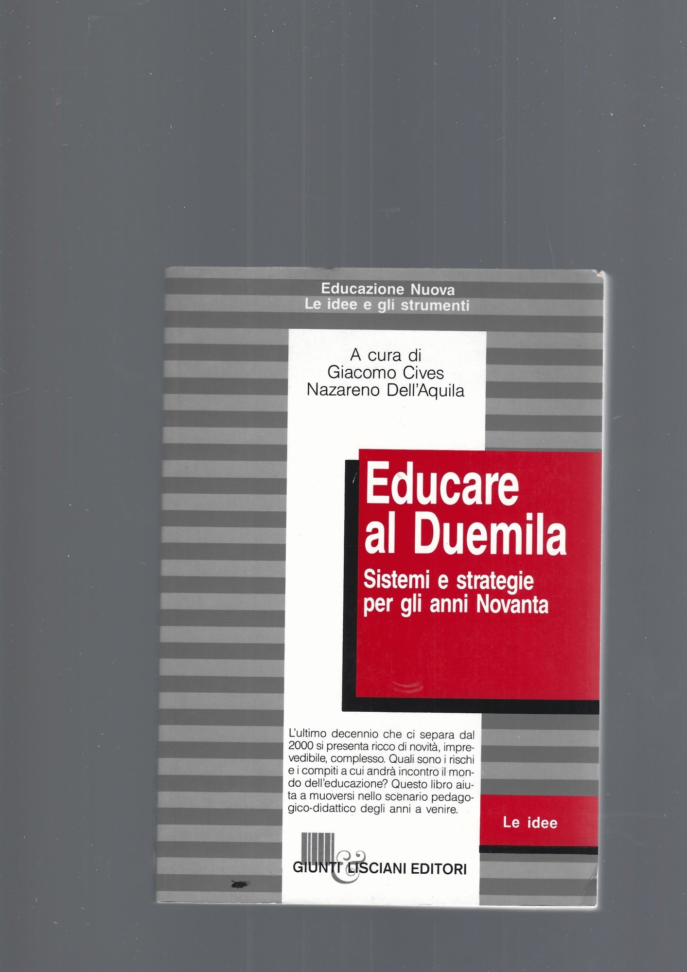 EDUCARE AL DUEMILA - copertina
