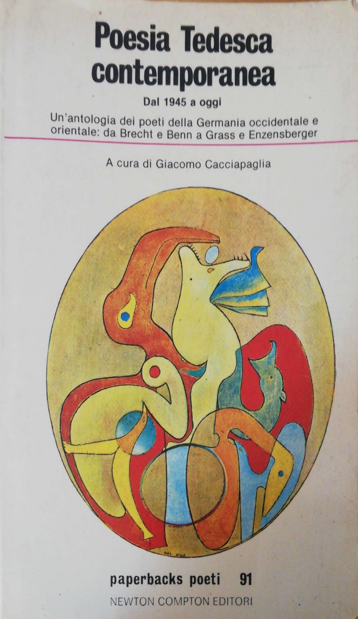 Poesia Tedesca contemporanea dal 1945 a oggi - copertina