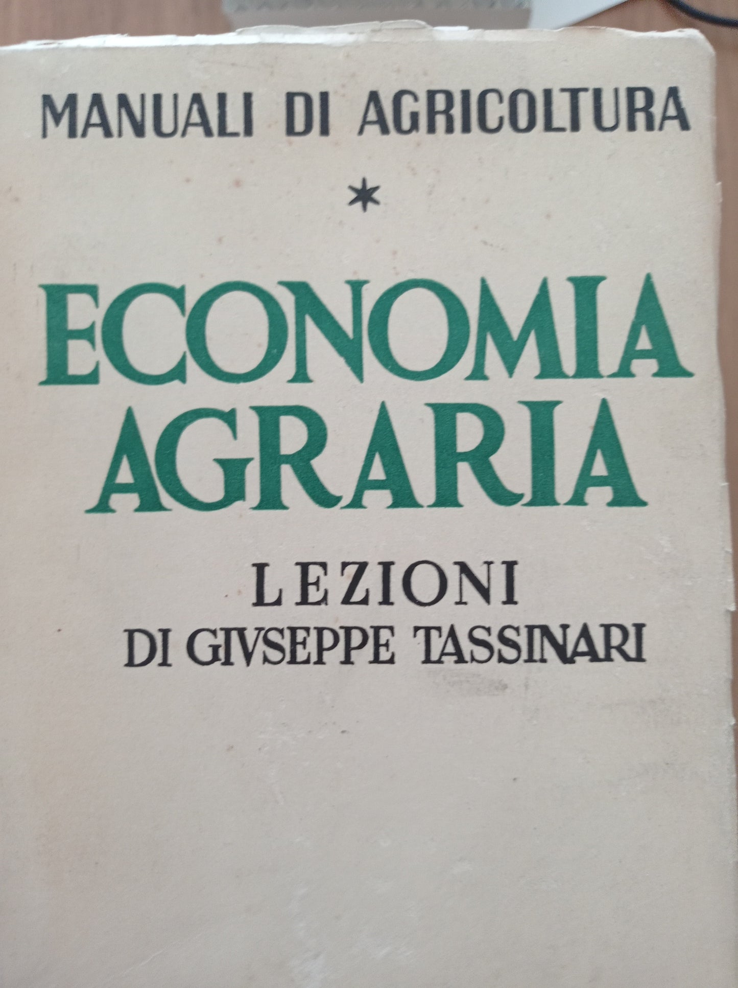 Economia agraria - copertina