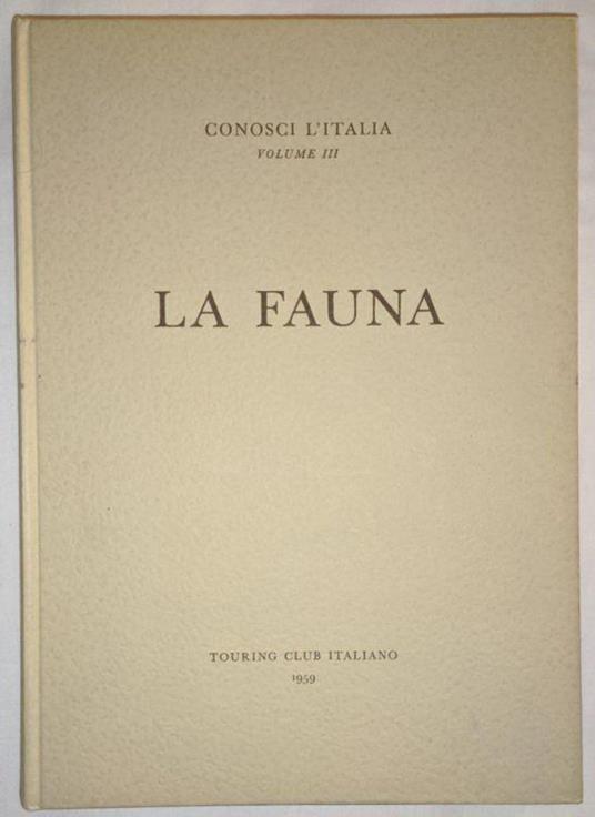 Conosci l'Italia (Vol 3): La fauna - copertina