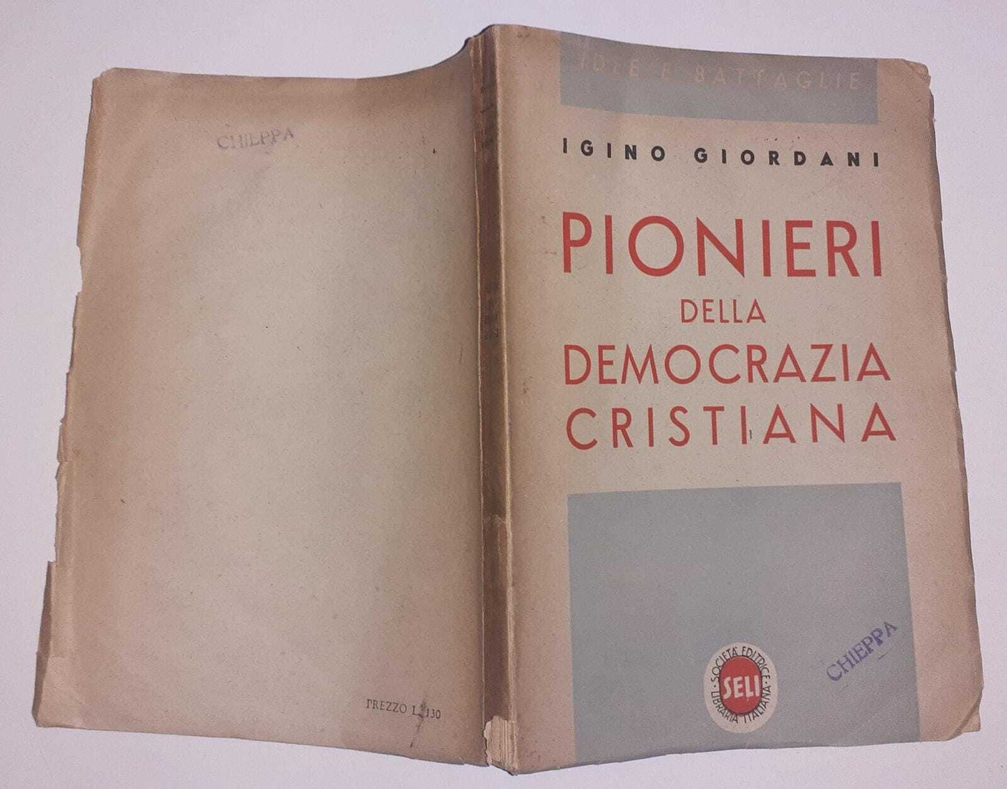 Pionieri della democrazia cristiana - copertina