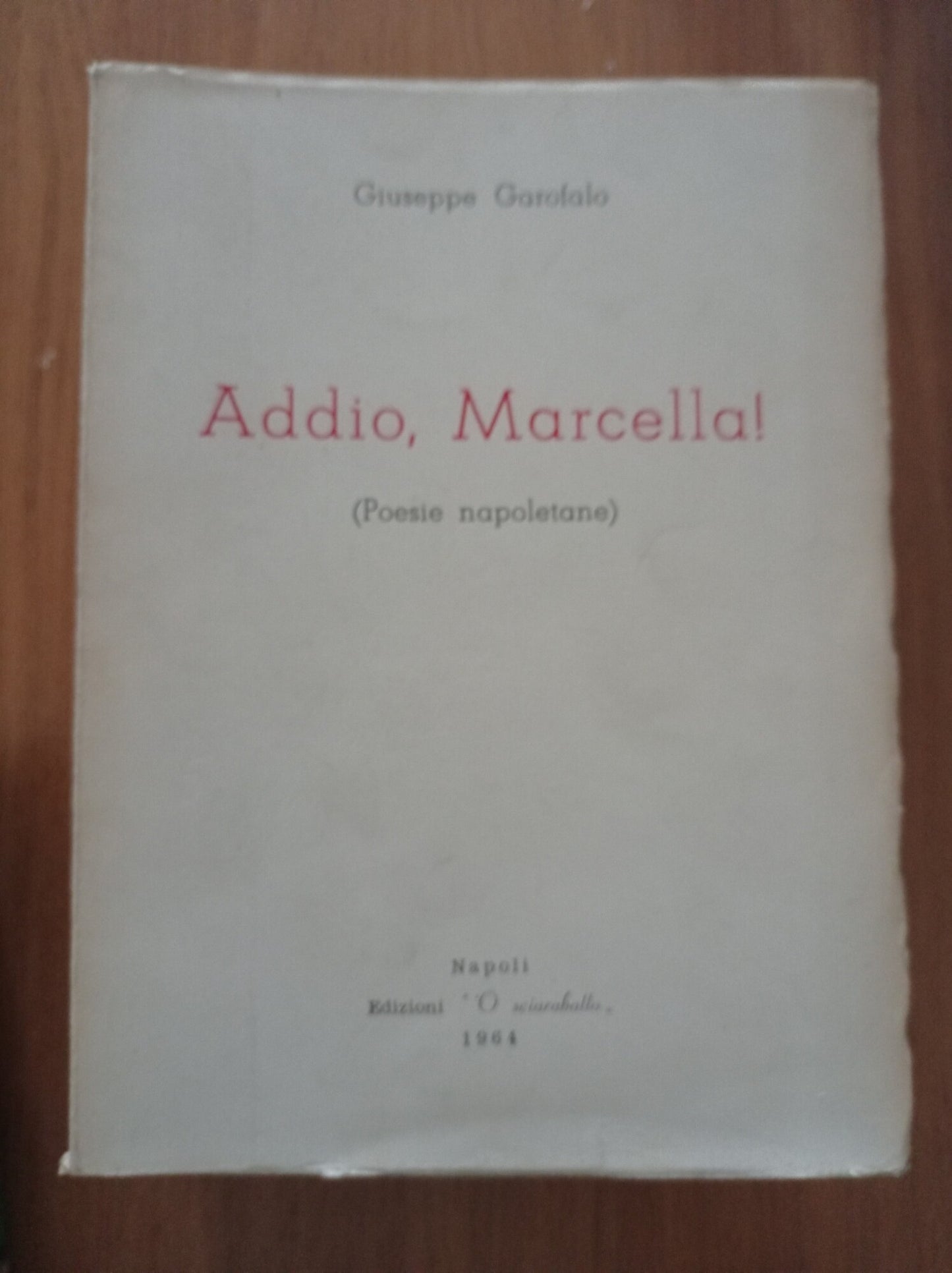 Addio, Marcella! - copertina