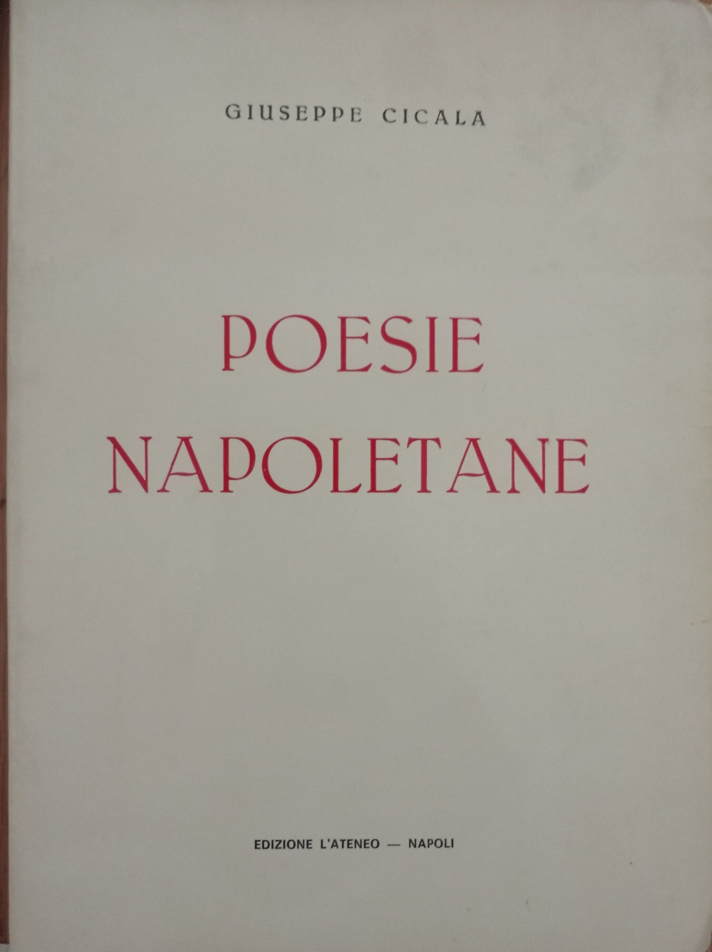 Poesie napoletane - copertina