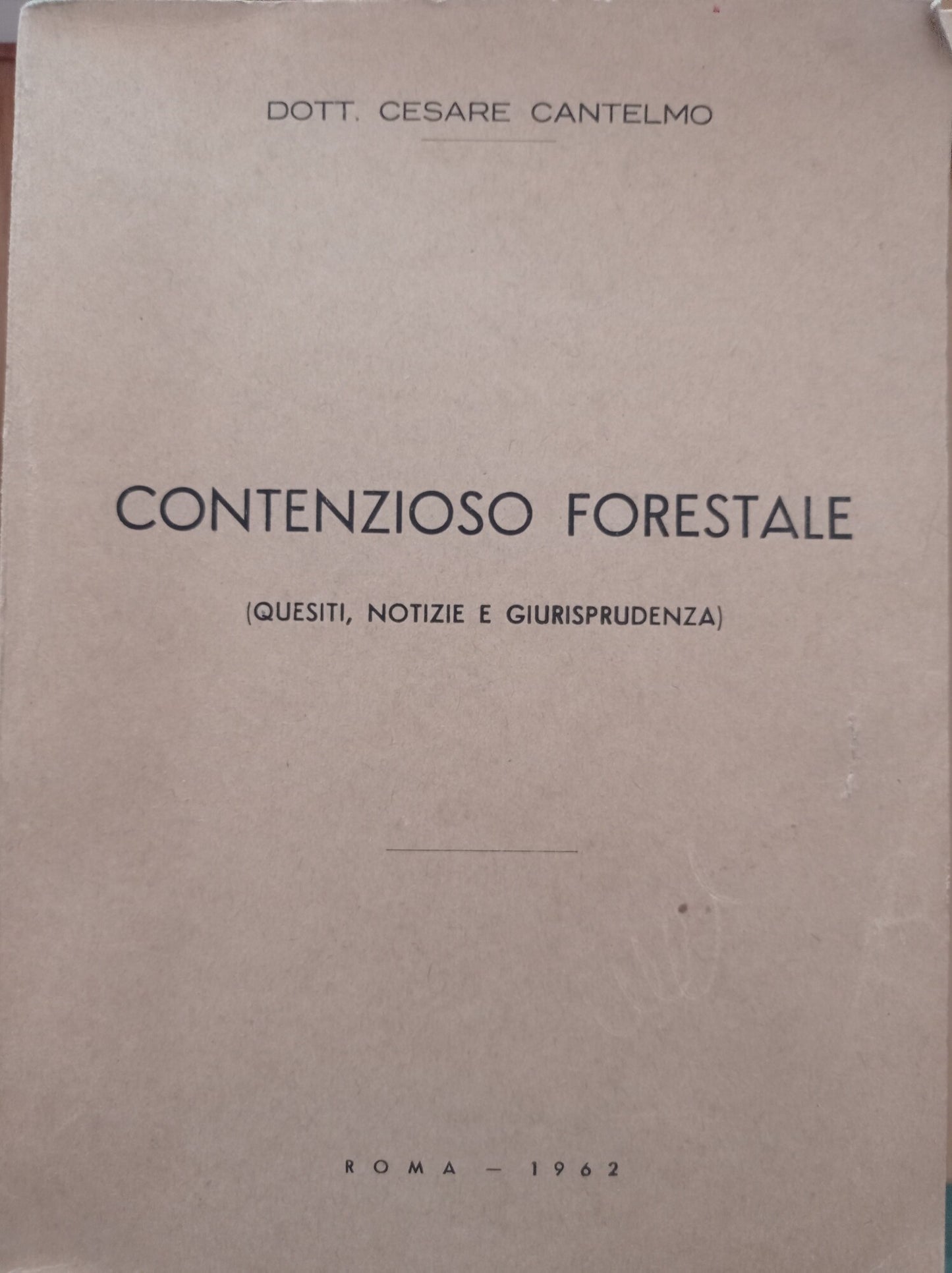 Contenzioso forestale - copertina