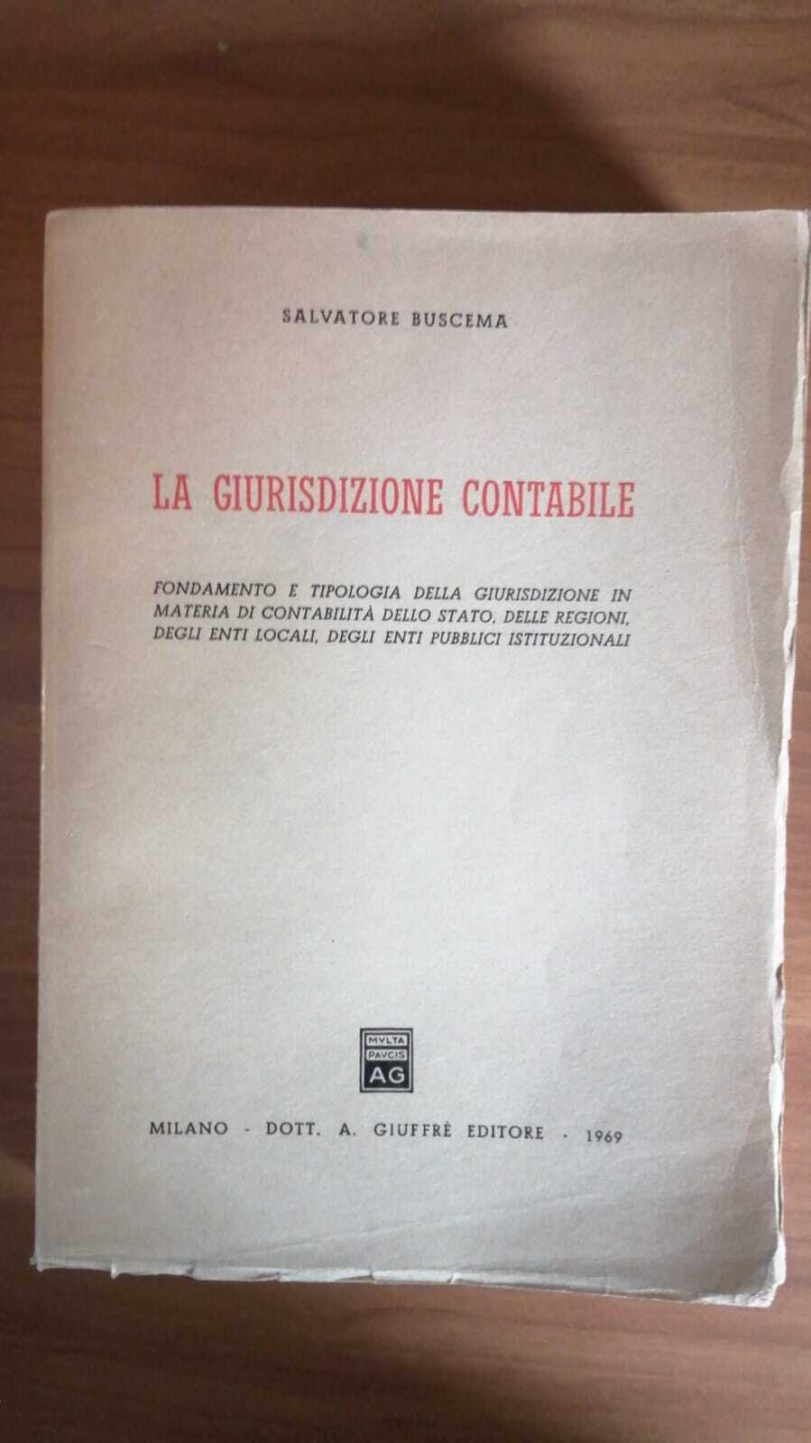 La giurisdizione contabile - copertina
