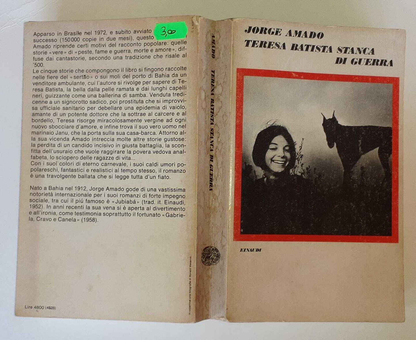 Teresa Batista stanca di guerra - copertina