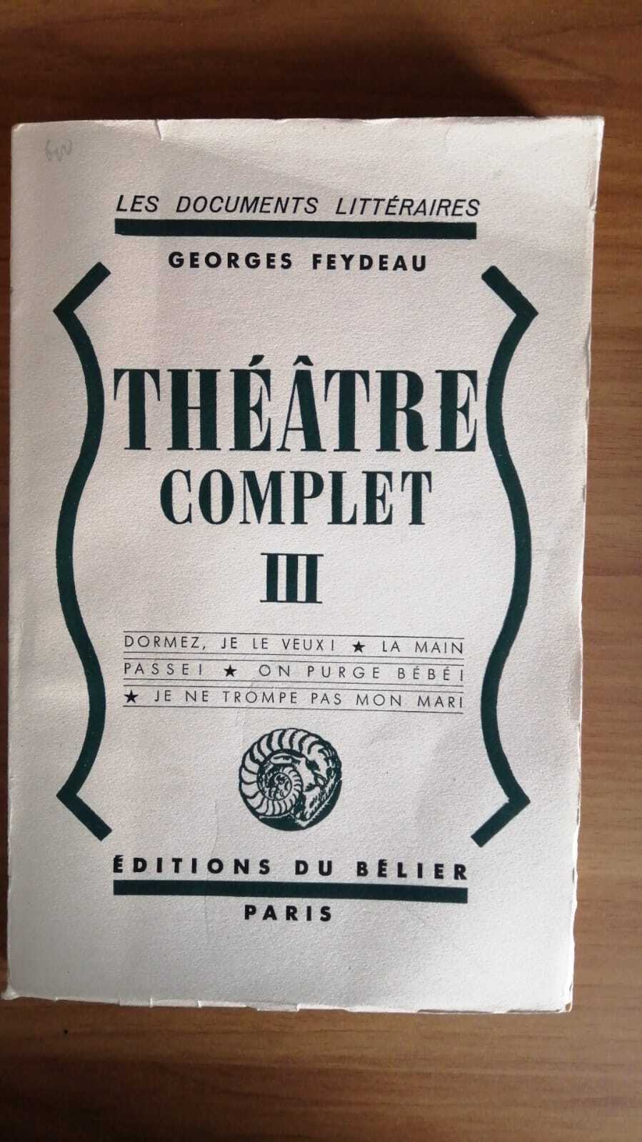 Théatre complet. Vol. III - copertina