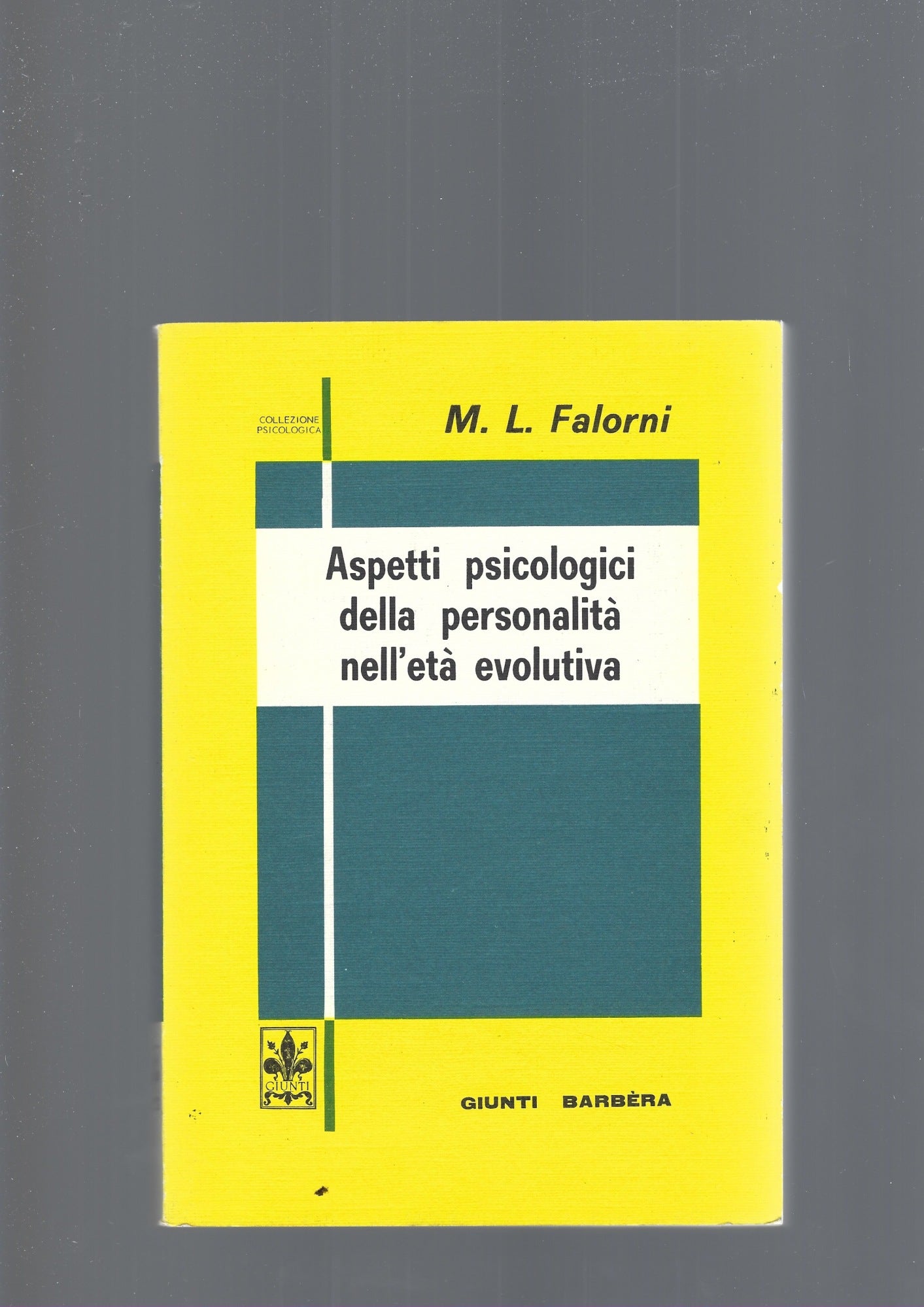 ASPETTI PSICOLOGICI DELLA PERSONALITA' NELL' ETA' EVOLUTIVA - copertina