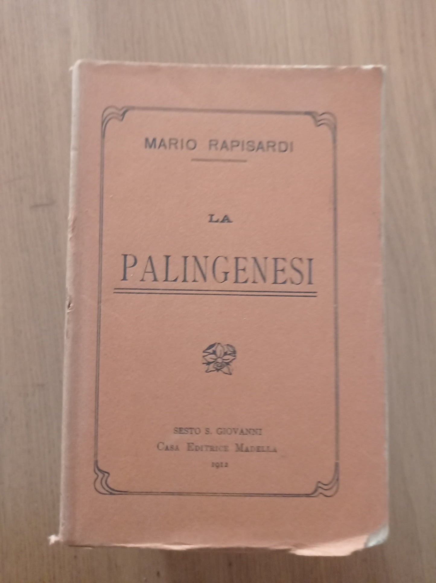 La Palingenesi - copertina