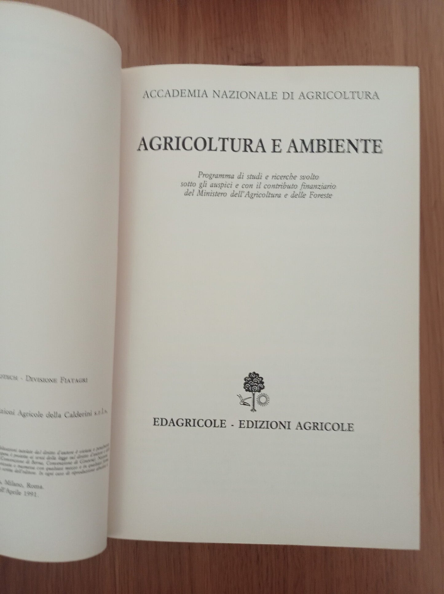Agricoltura e ambiente - copertina